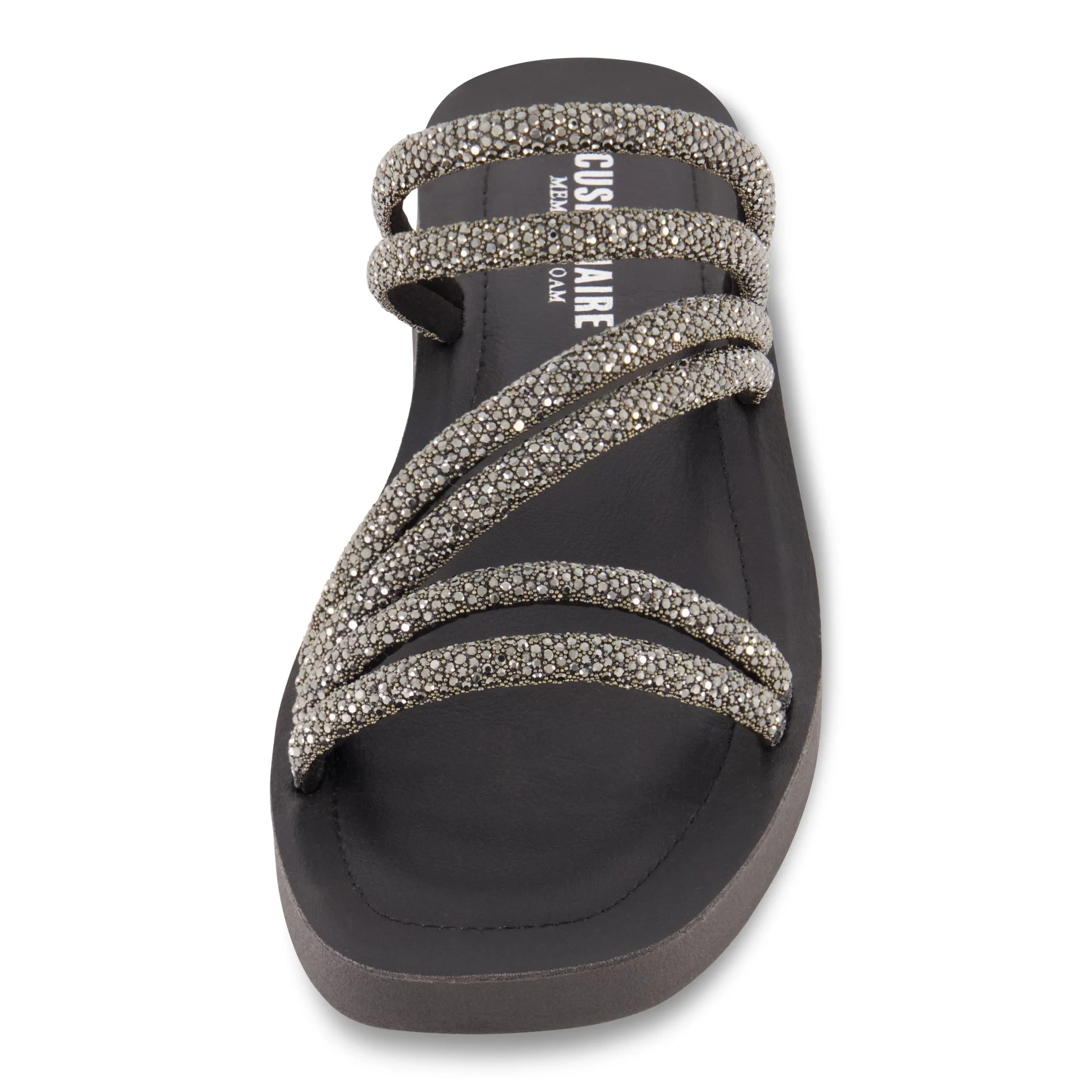 Slide Sandals | Platform Sandals>Cushionaire Athena Rhinestone Sandal