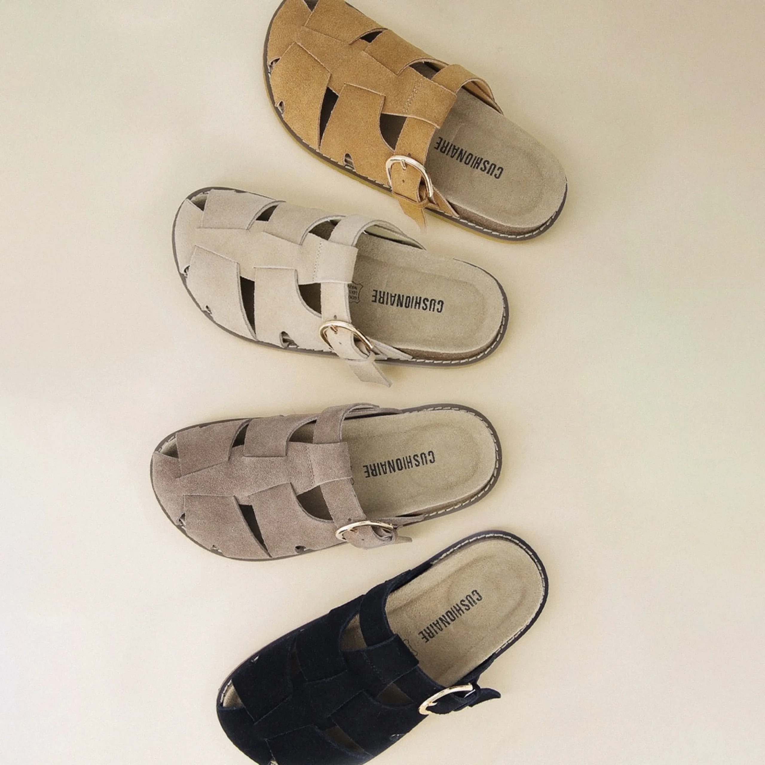 Clogs & Mules>Cushionaire Benson Suede Clogs