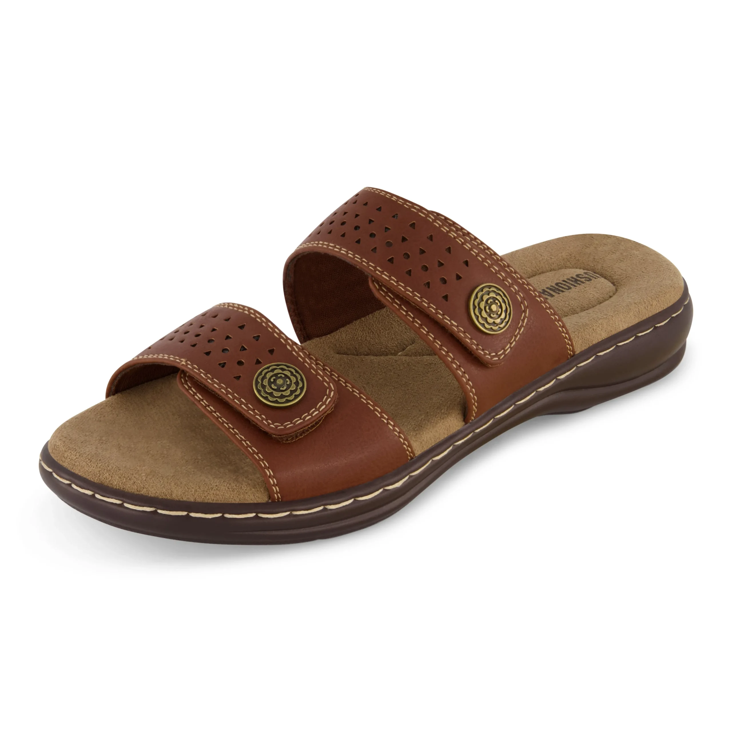 Comfort Sandals | Slide Sandals>Cushionaire Betsy Two Band Comfort Sandal
