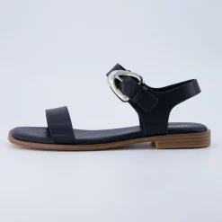 Flat Sandals>Cushionaire Cello Ankle Strap Sandal