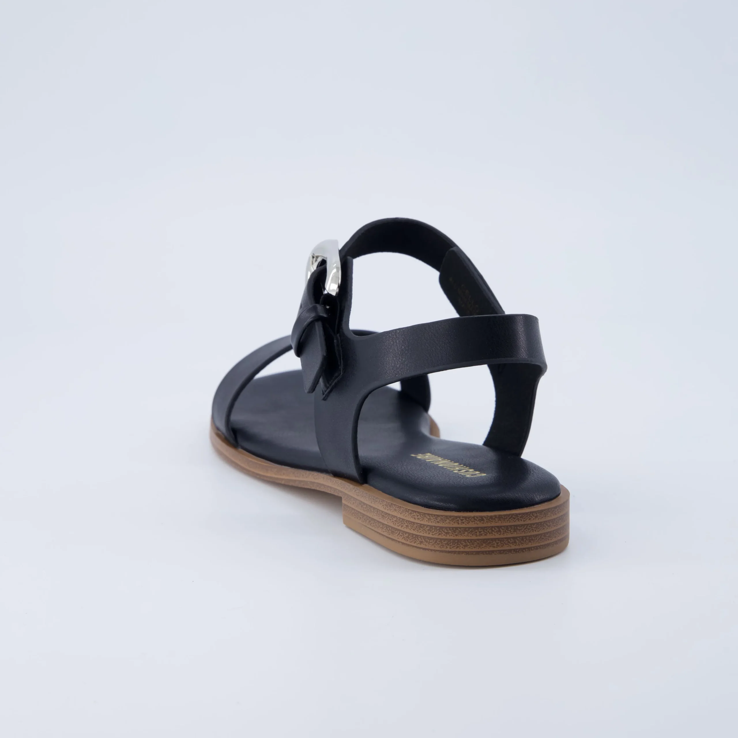 Flat Sandals>Cushionaire Cello Ankle Strap Sandal