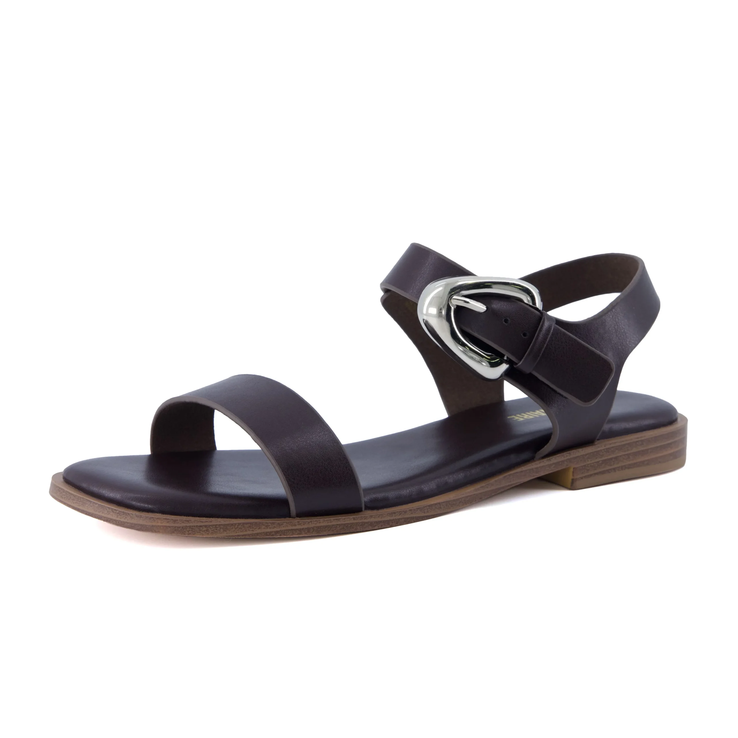 Flat Sandals>Cushionaire Cello Ankle Strap Sandal