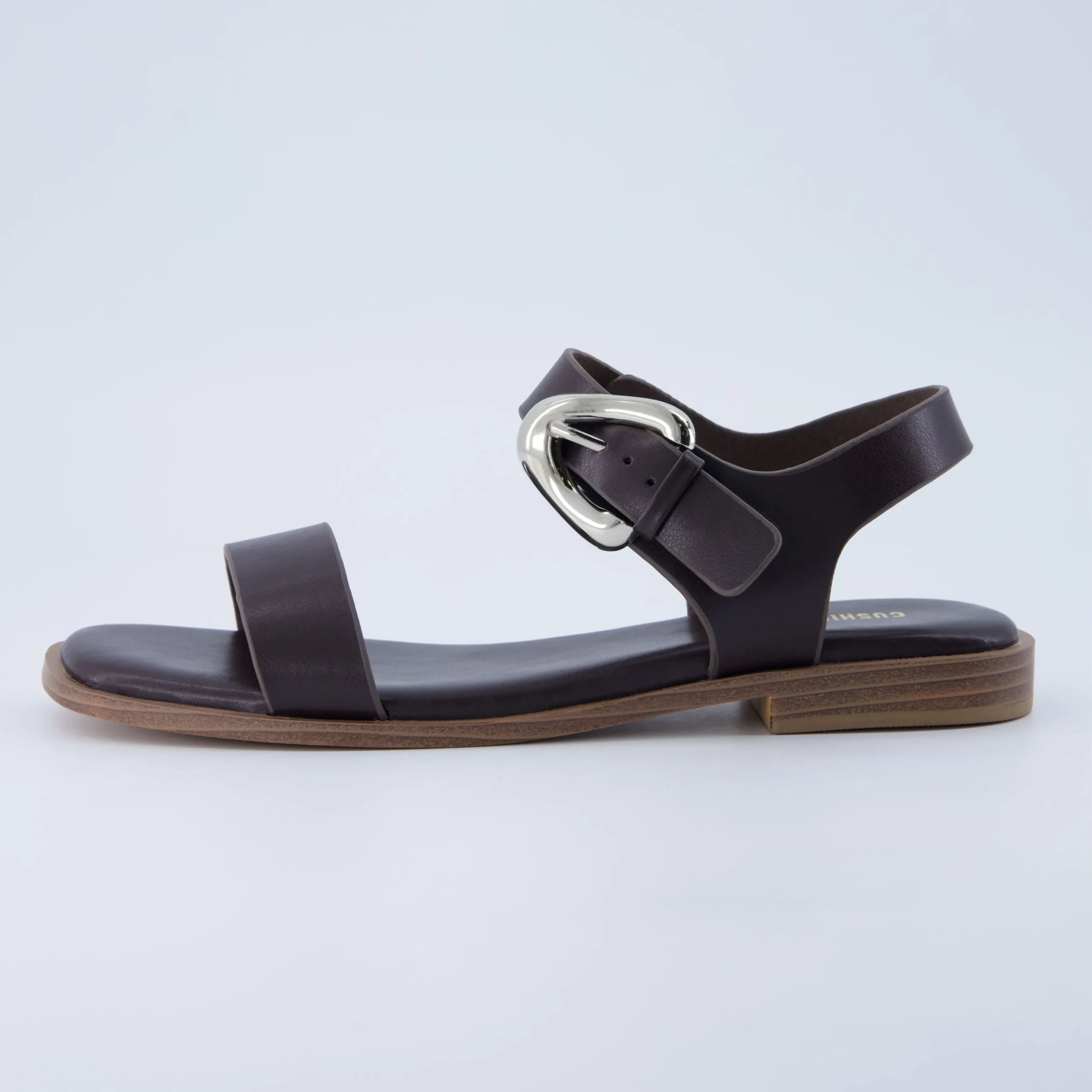 Flat Sandals>Cushionaire Cello Ankle Strap Sandal