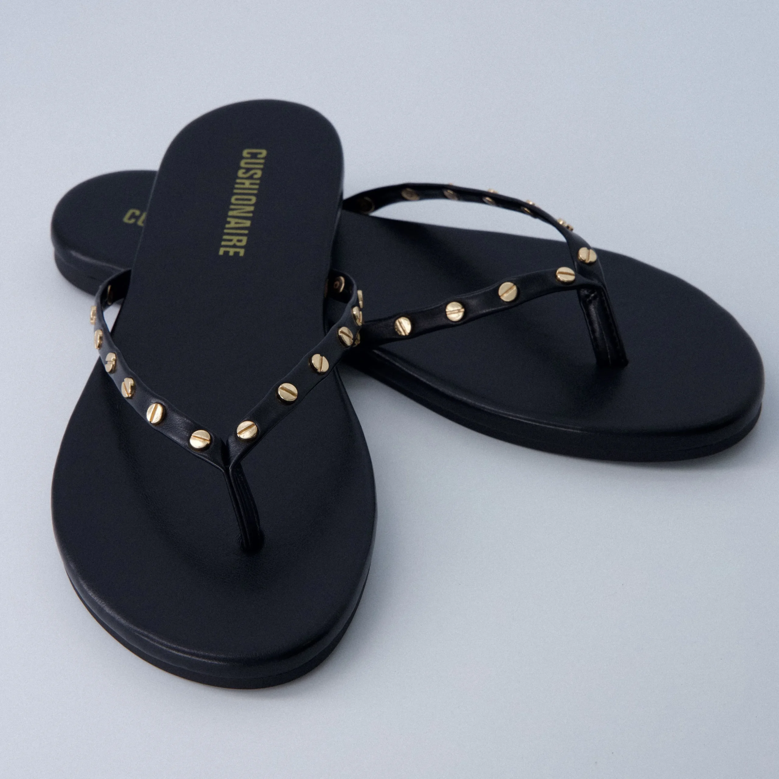 Flat Sandals>Cushionaire Confetti Studded Flip-Flops