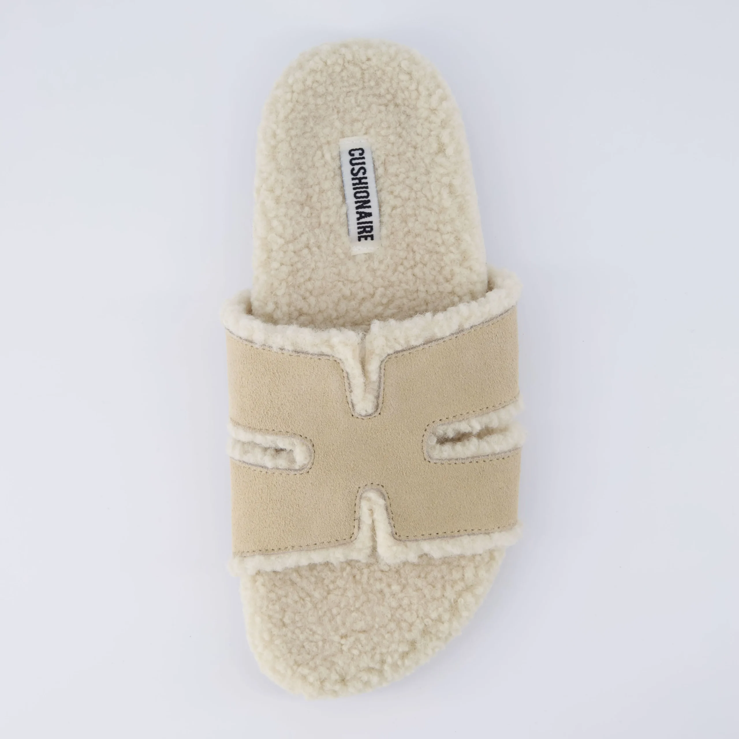Slide Sandals | Footbed Sandals>Cushionaire Cuddle Shearling Footbed Sandal