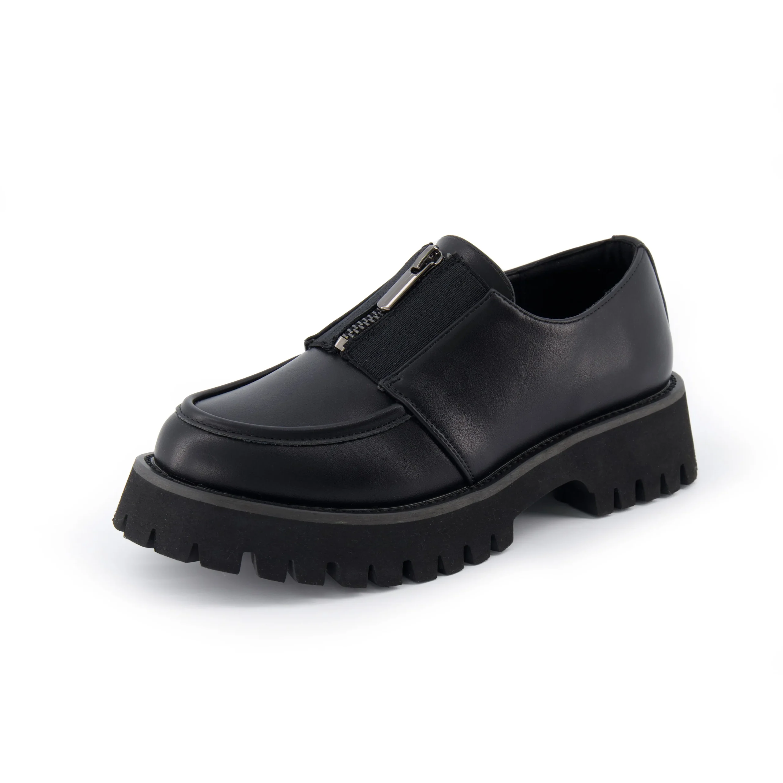 Loafers | Casuals>Cushionaire Dario Zipper Slip On Loafer Black
