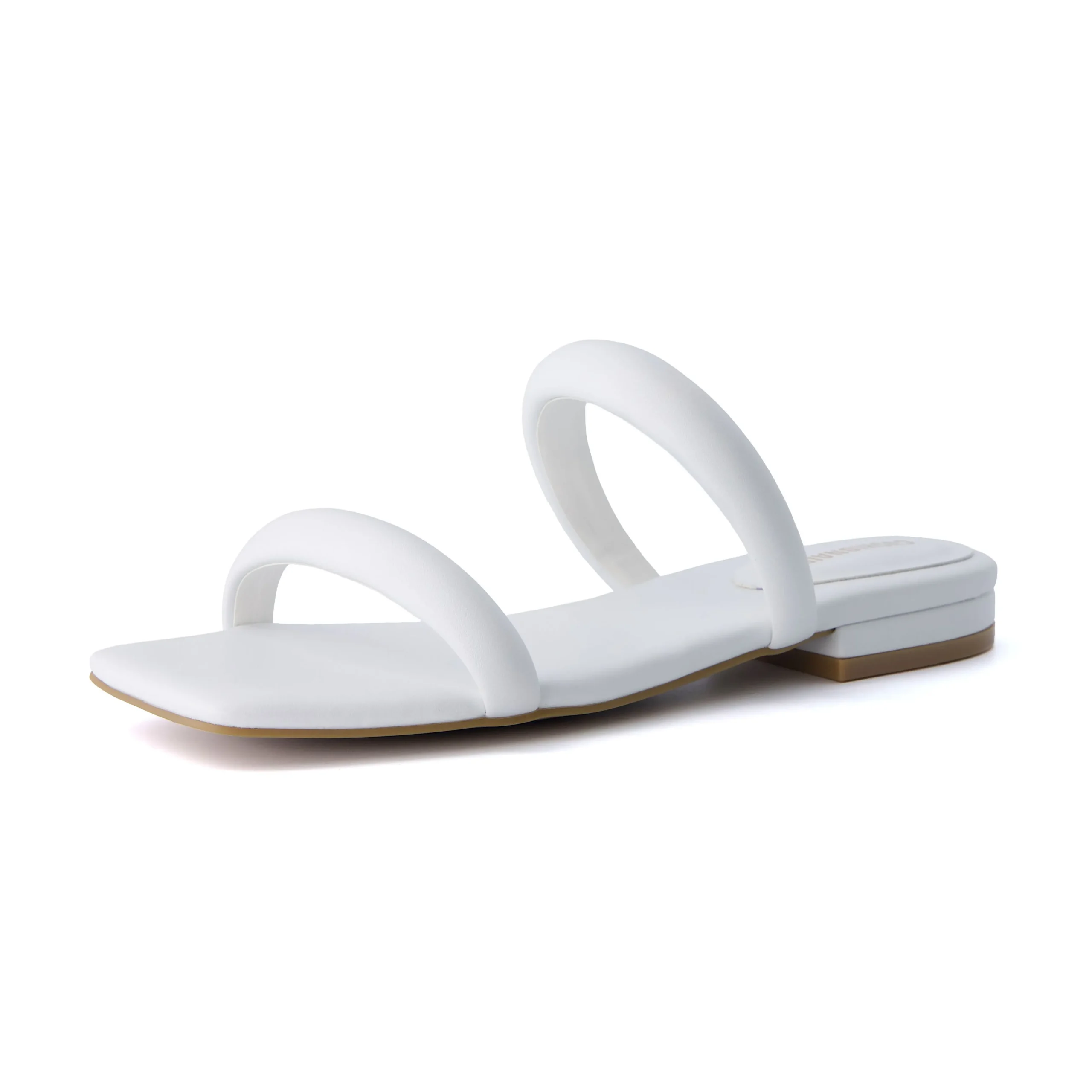 Slide Sandals | Flat Sandals>Cushionaire Dazzle Two Band Slide Sandal