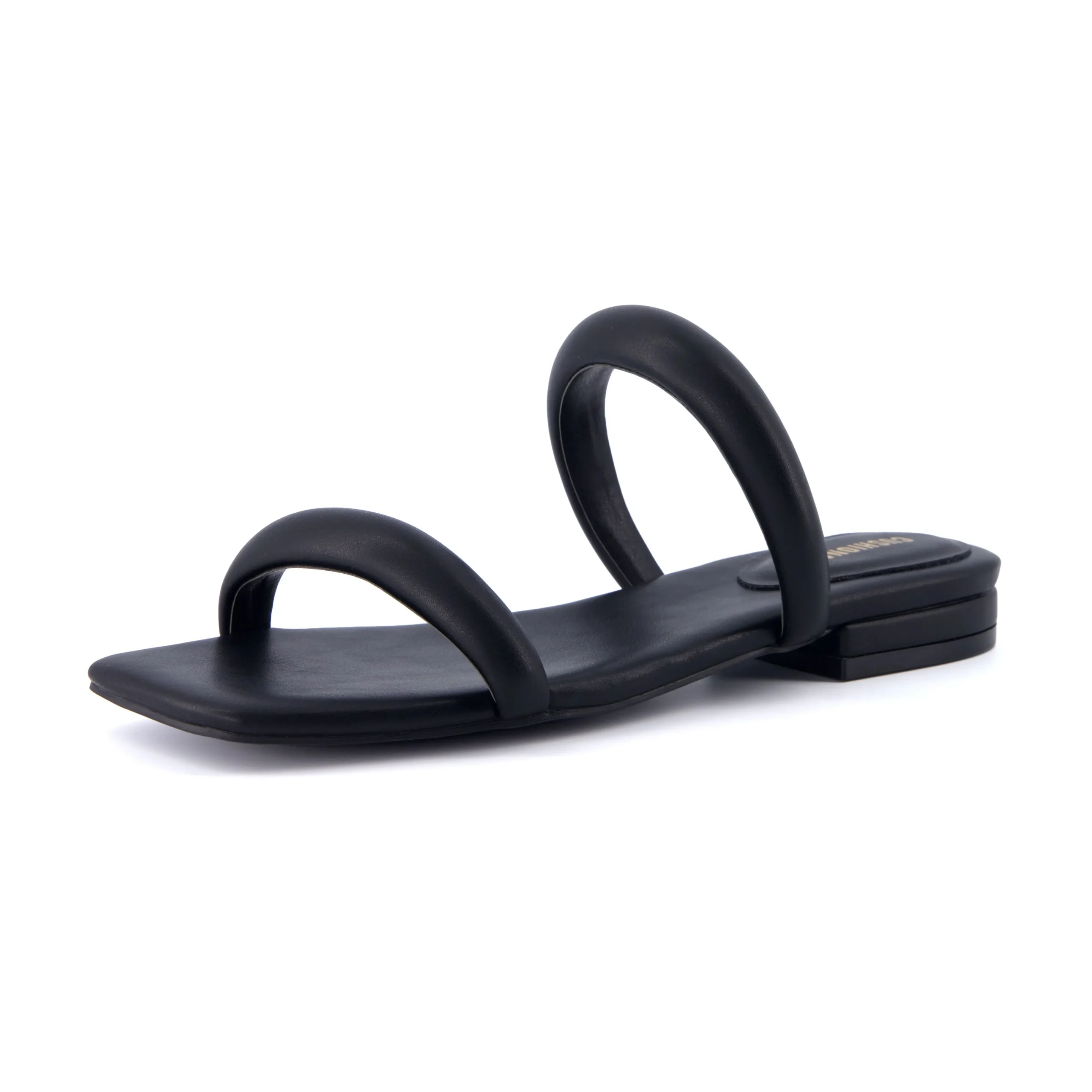 Slide Sandals | Flat Sandals>Cushionaire Dazzle Two Band Slide Sandal