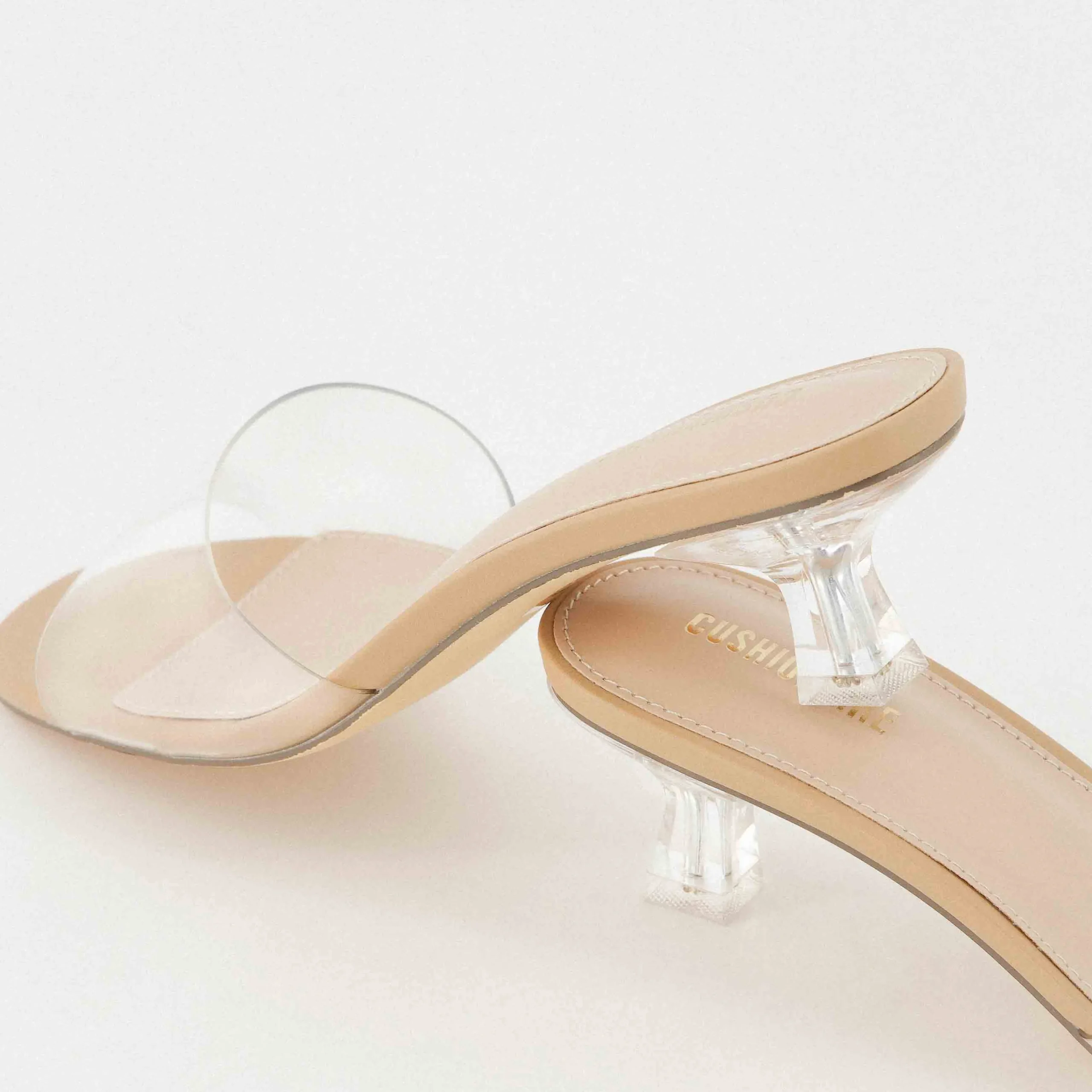 Dress Sandals | Dress Sandals>Cushionaire Doral Kitten Heel Sandal Clear