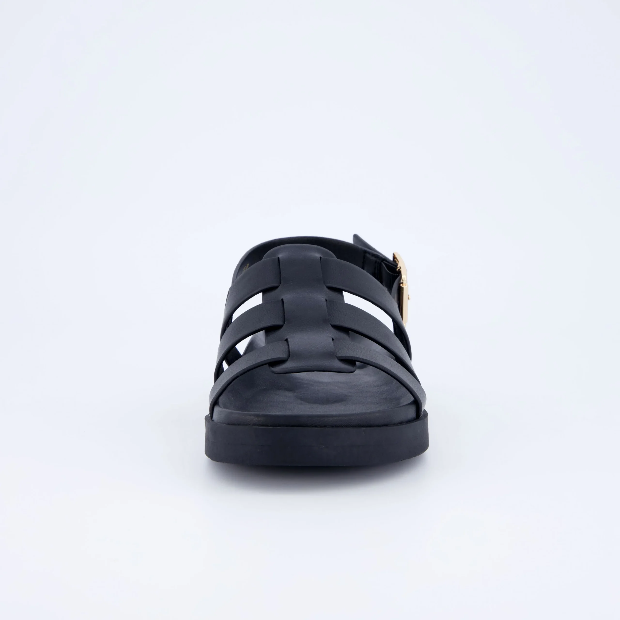 Flat Sandals | Footbed Sandals>Cushionaire Ego Fisherman Sandal Black