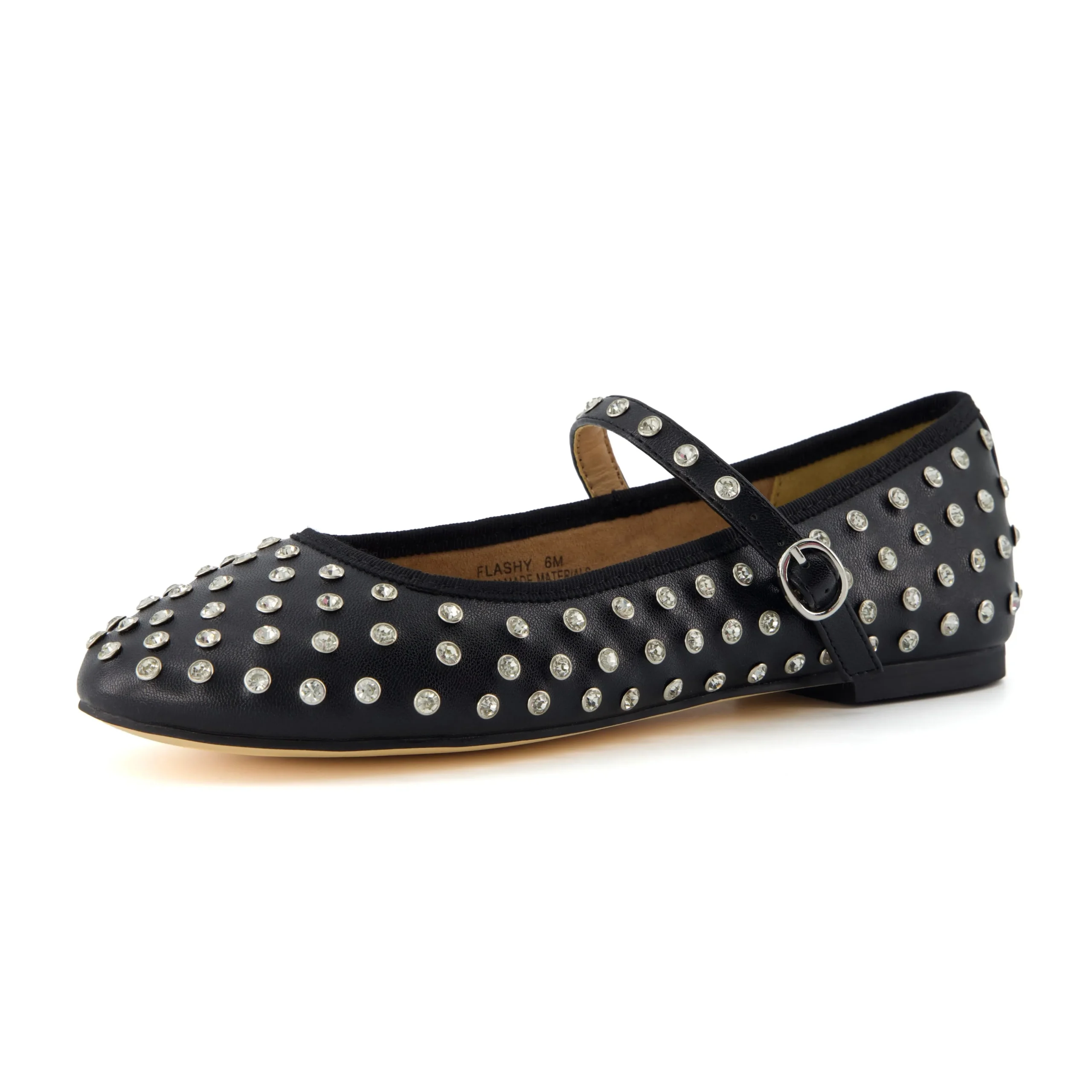 Mary Janes | Casuals>Cushionaire Flashy Studded Mary Janes Black