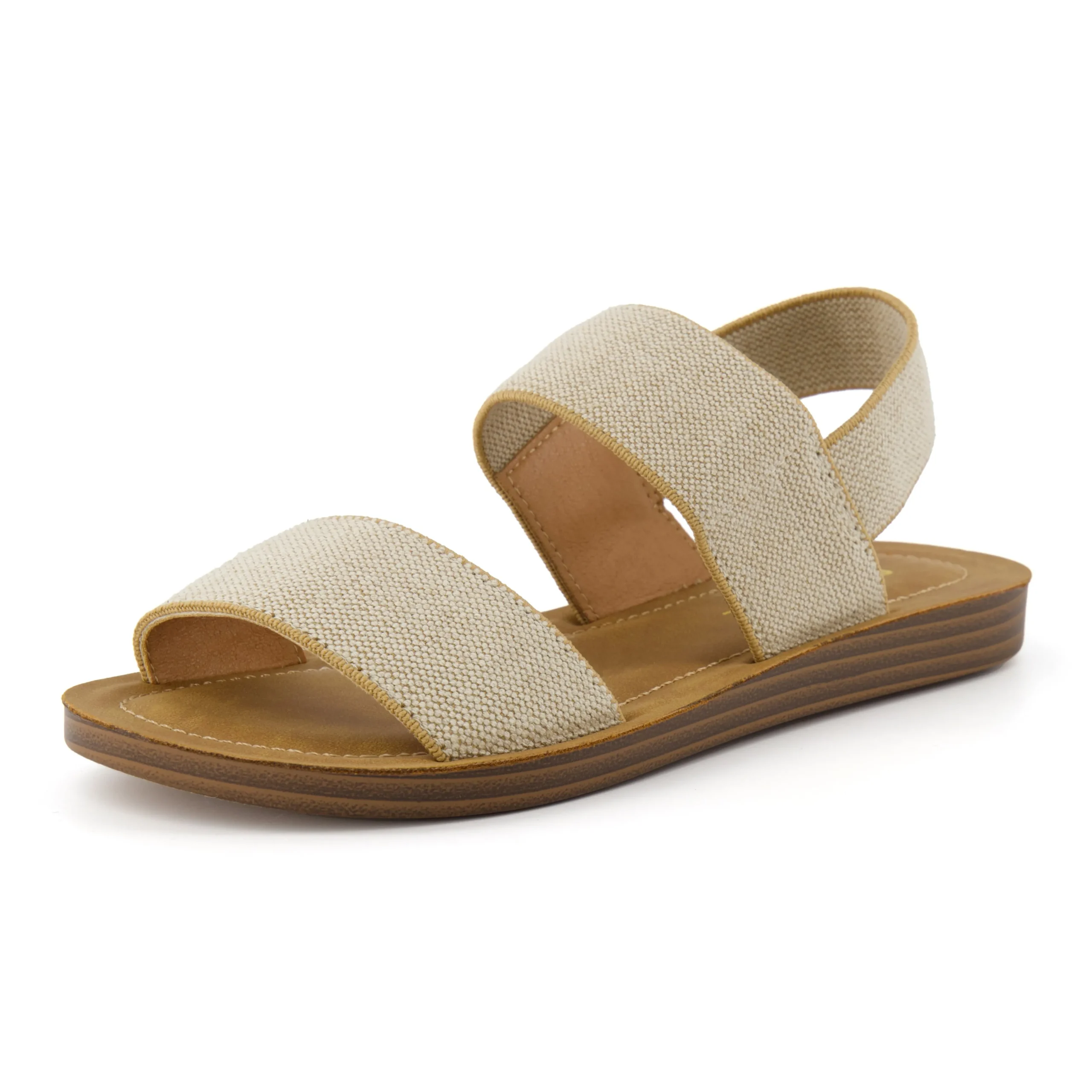 Flat Sandals>Cushionaire Gabi Stretch Linen Sandal