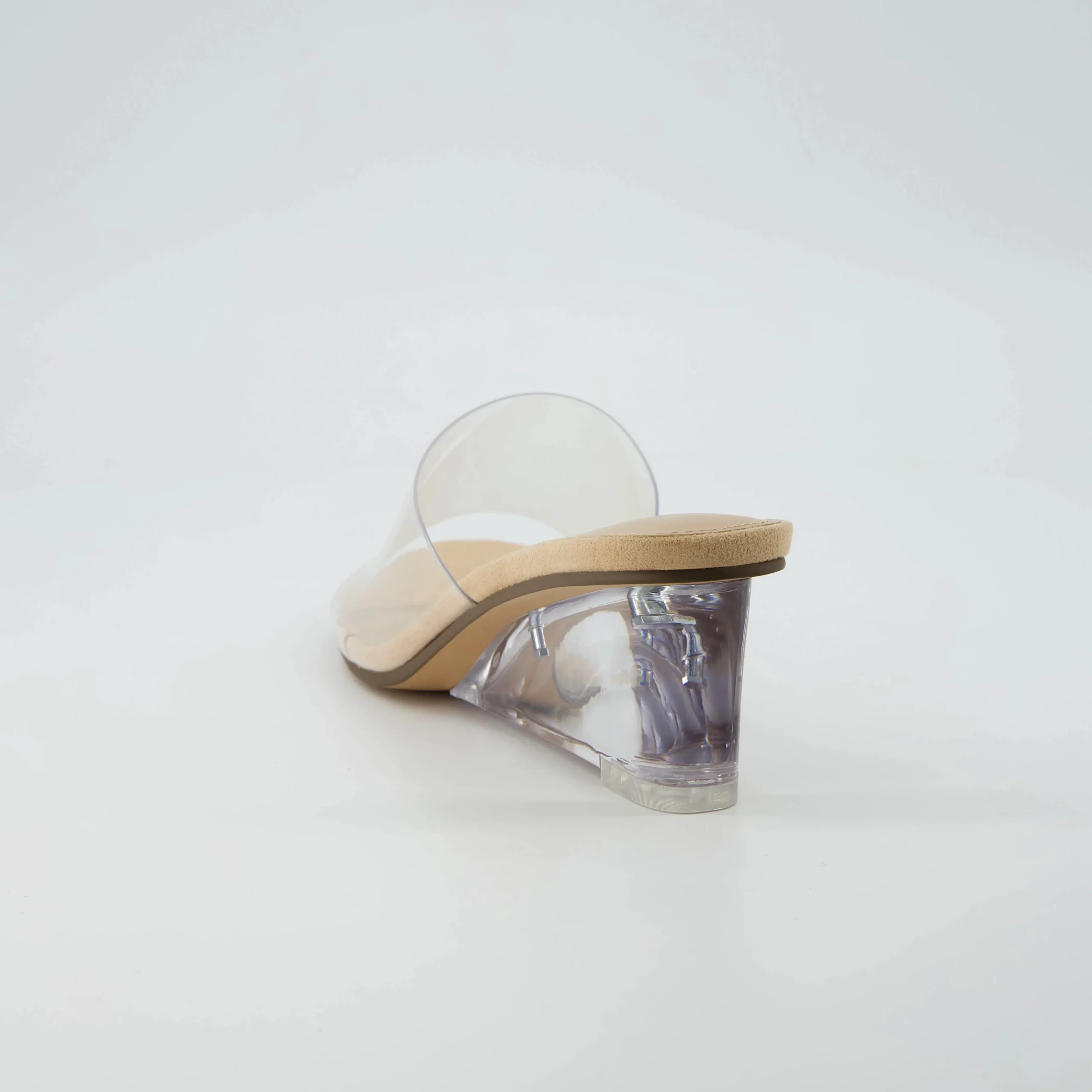 Dress Sandals | Dress Sandals>Cushionaire Gloss Lucite Wedge Sandals Clear