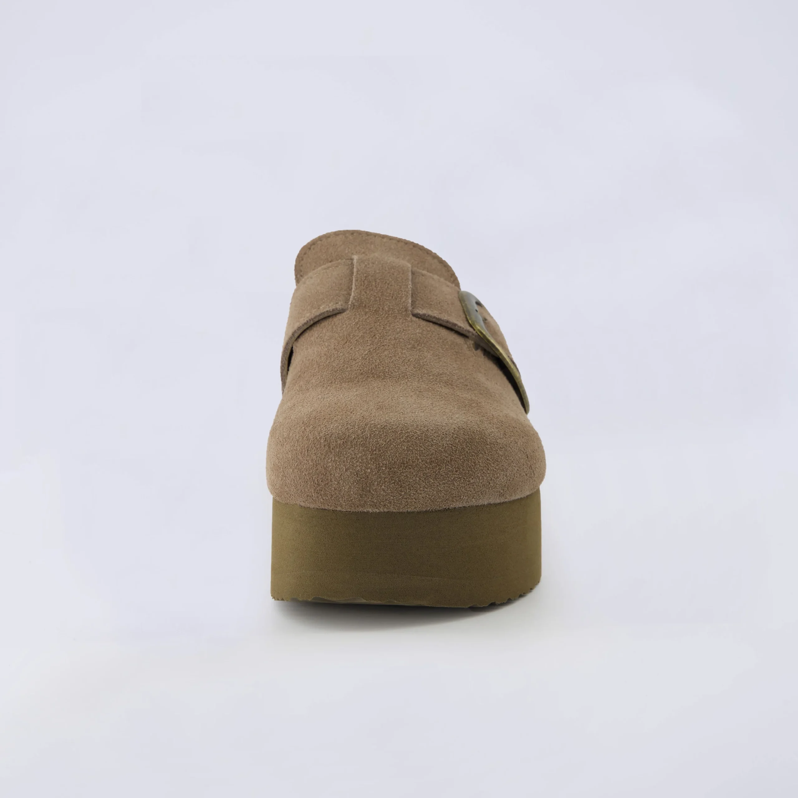Clogs & Mules>Cushionaire Granola 2 Suede Platform Clog