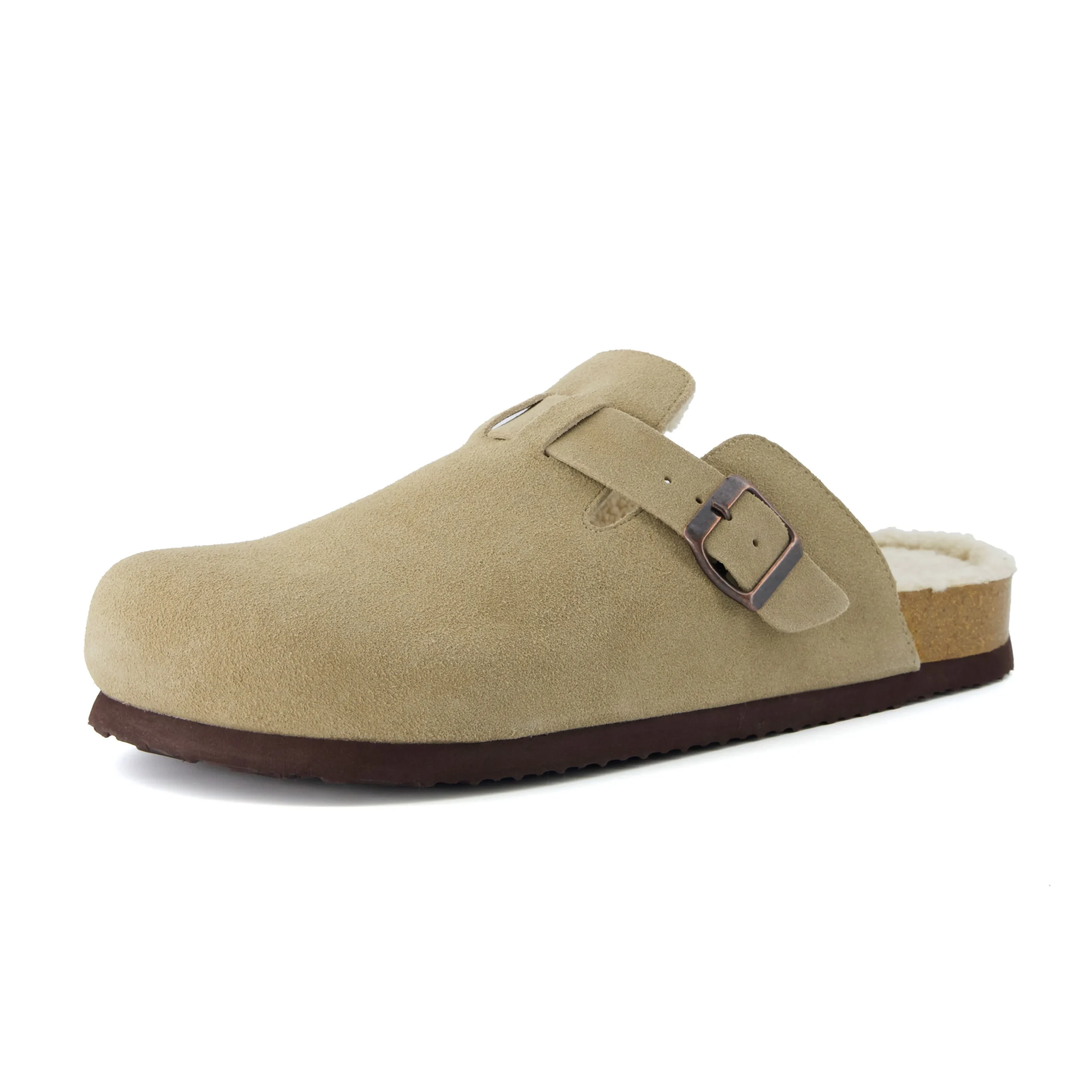 Shop All Men's | Clogs & Mules>Cushionaire Haze Men's Fur Cork Footbed Clog