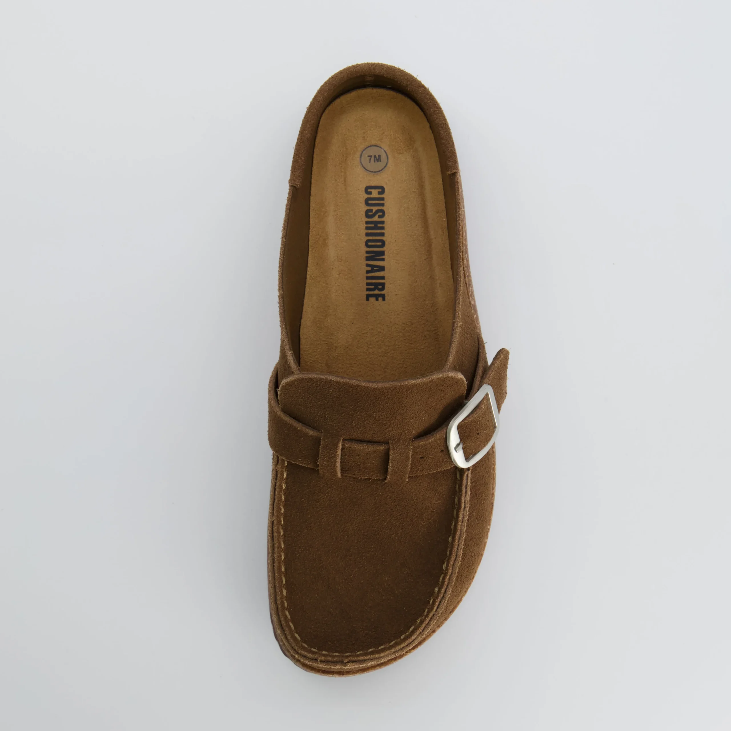 Footbed Sandals | Clogs & Mules>Cushionaire Hobby Suede Clogs