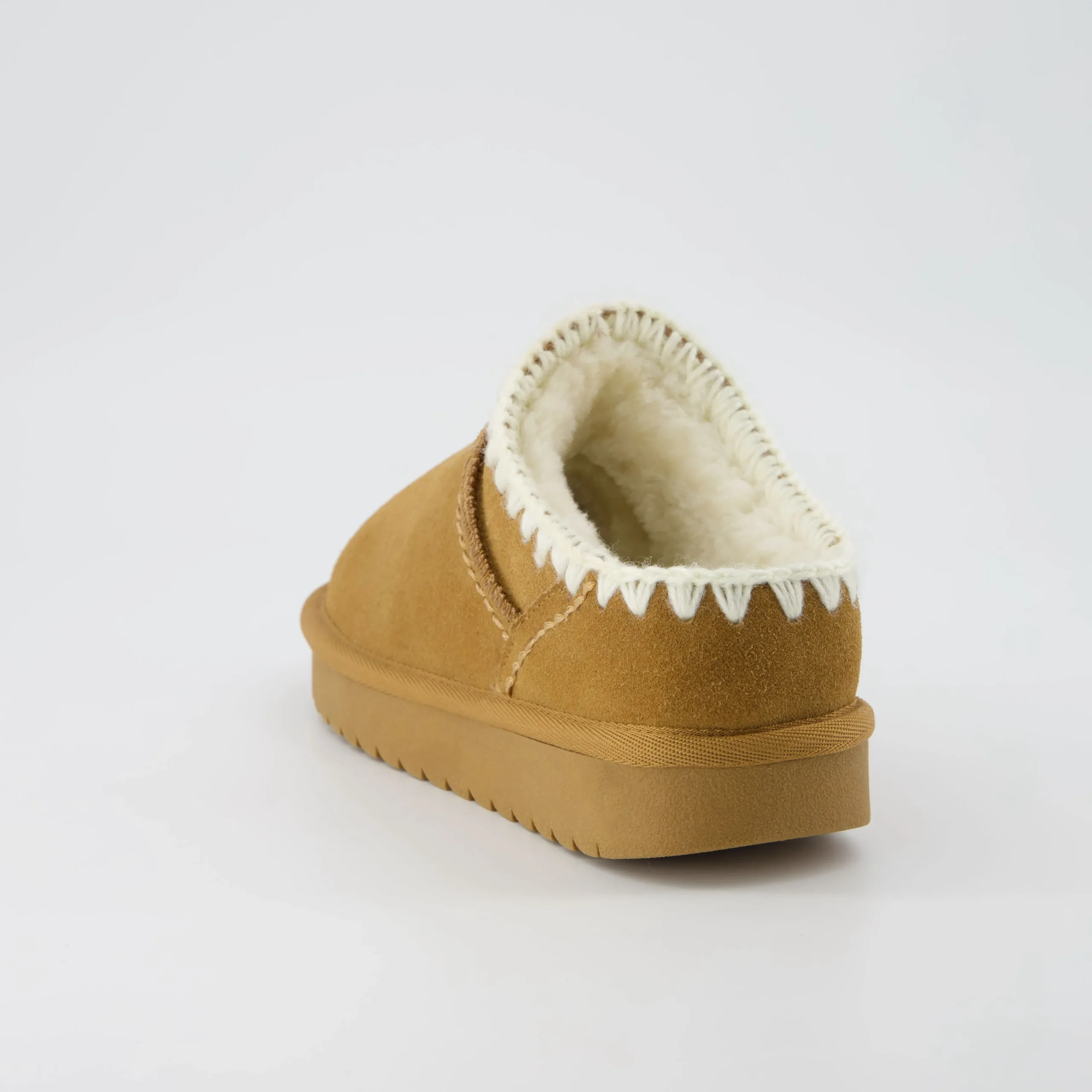 Slippers | Clogs & Mules>Cushionaire Homemade Suede Mule Slippers Chestnut