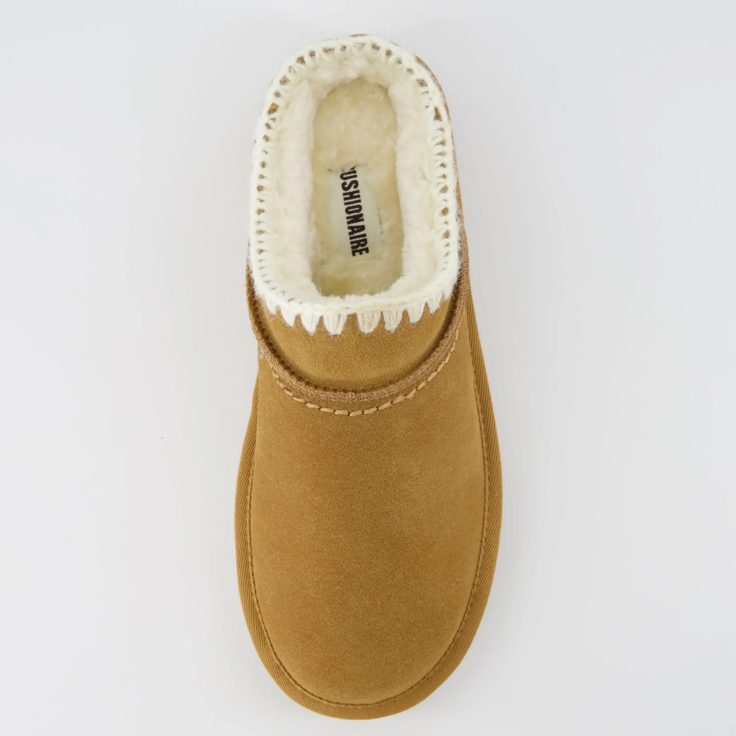 Slippers | Clogs & Mules>Cushionaire Homemade Suede Mule Slippers Chestnut
