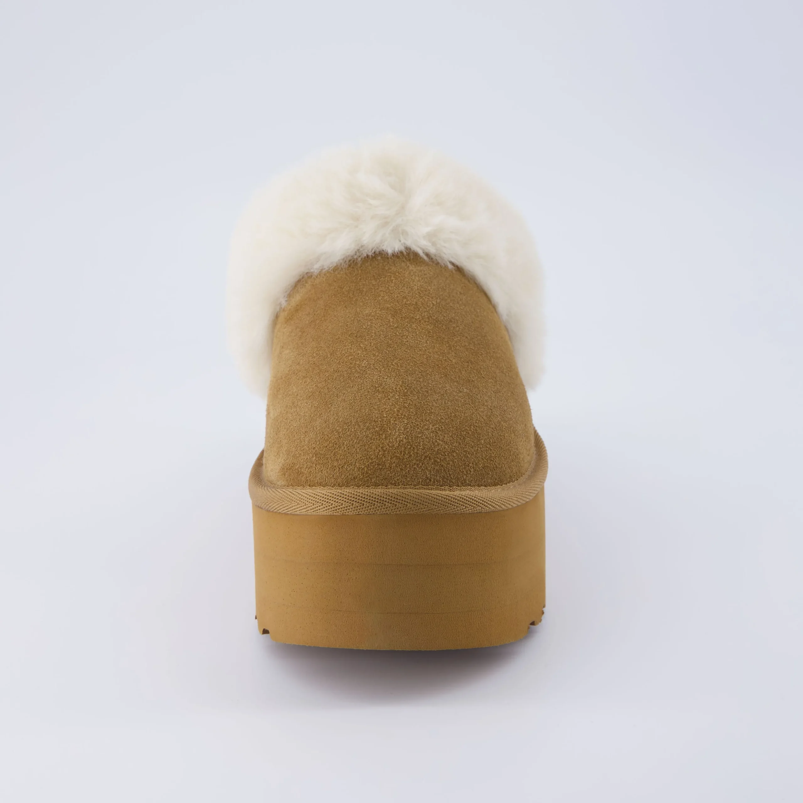 Slippers | Clogs & Mules>Cushionaire Husky Suede Cozy Platform Mule