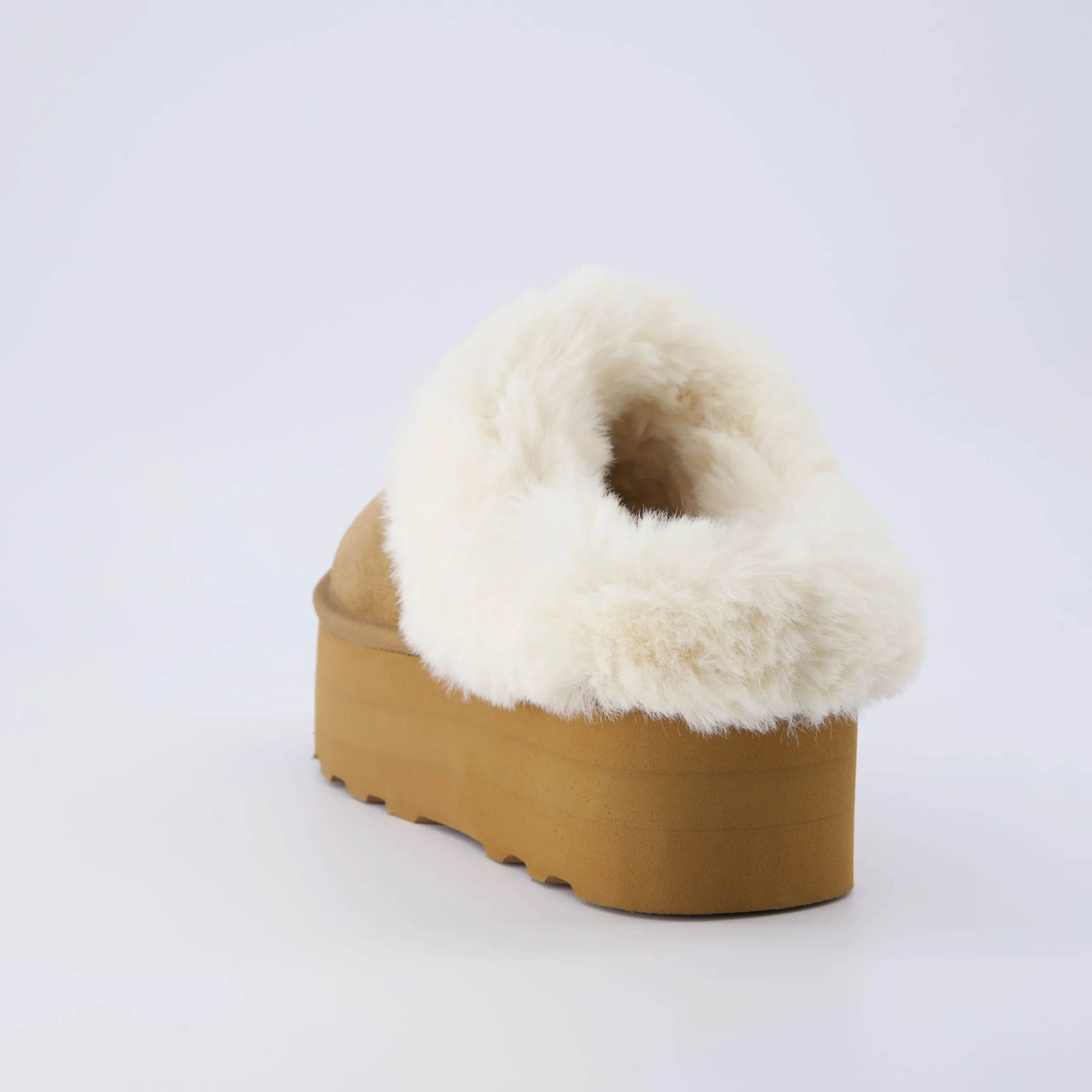 Slippers | Clogs & Mules>Cushionaire Husky Suede Cozy Platform Mule