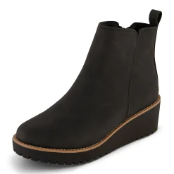 Booties>Cushionaire Ilena Slip-on Wedge Bootie