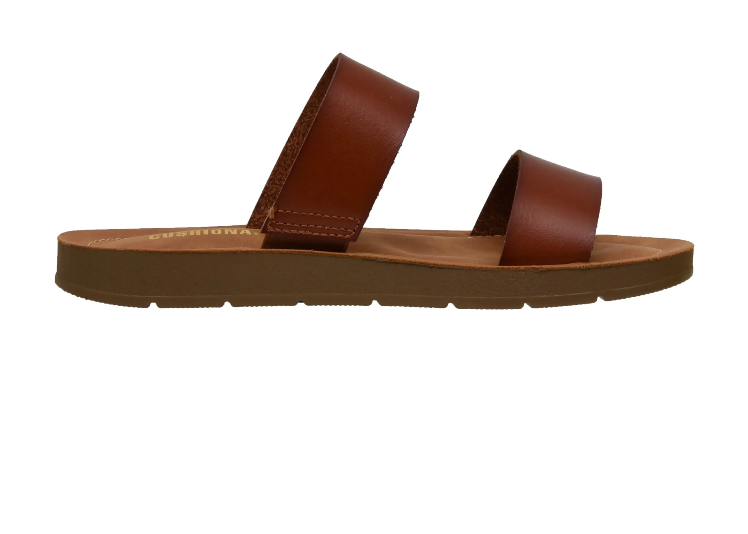 Slide Sandals | Flat Sandals>Cushionaire Imelda Two Band Sandal