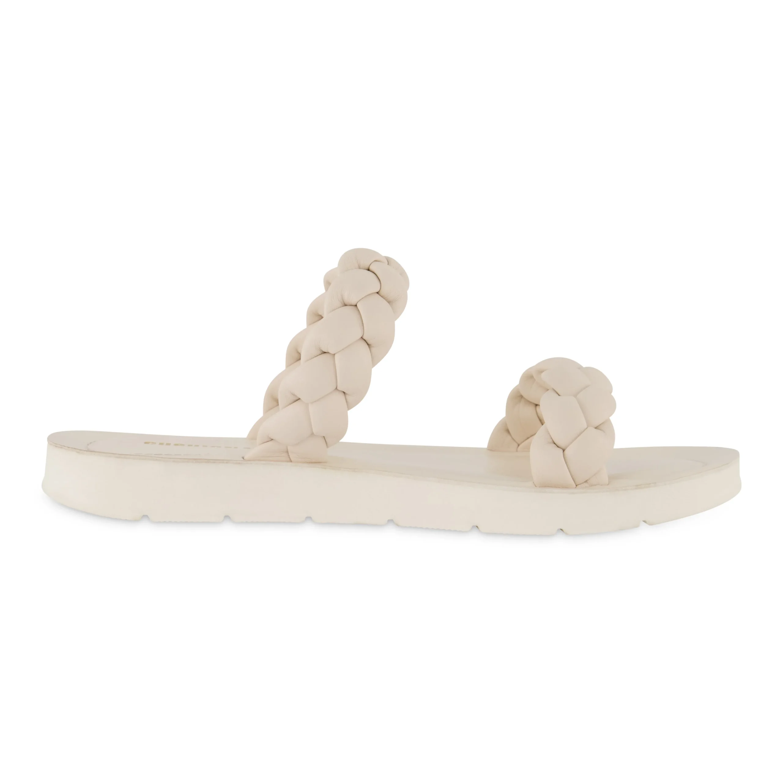 Slide Sandals | Flat Sandals>Cushionaire Isla Braided Two Band Sandal