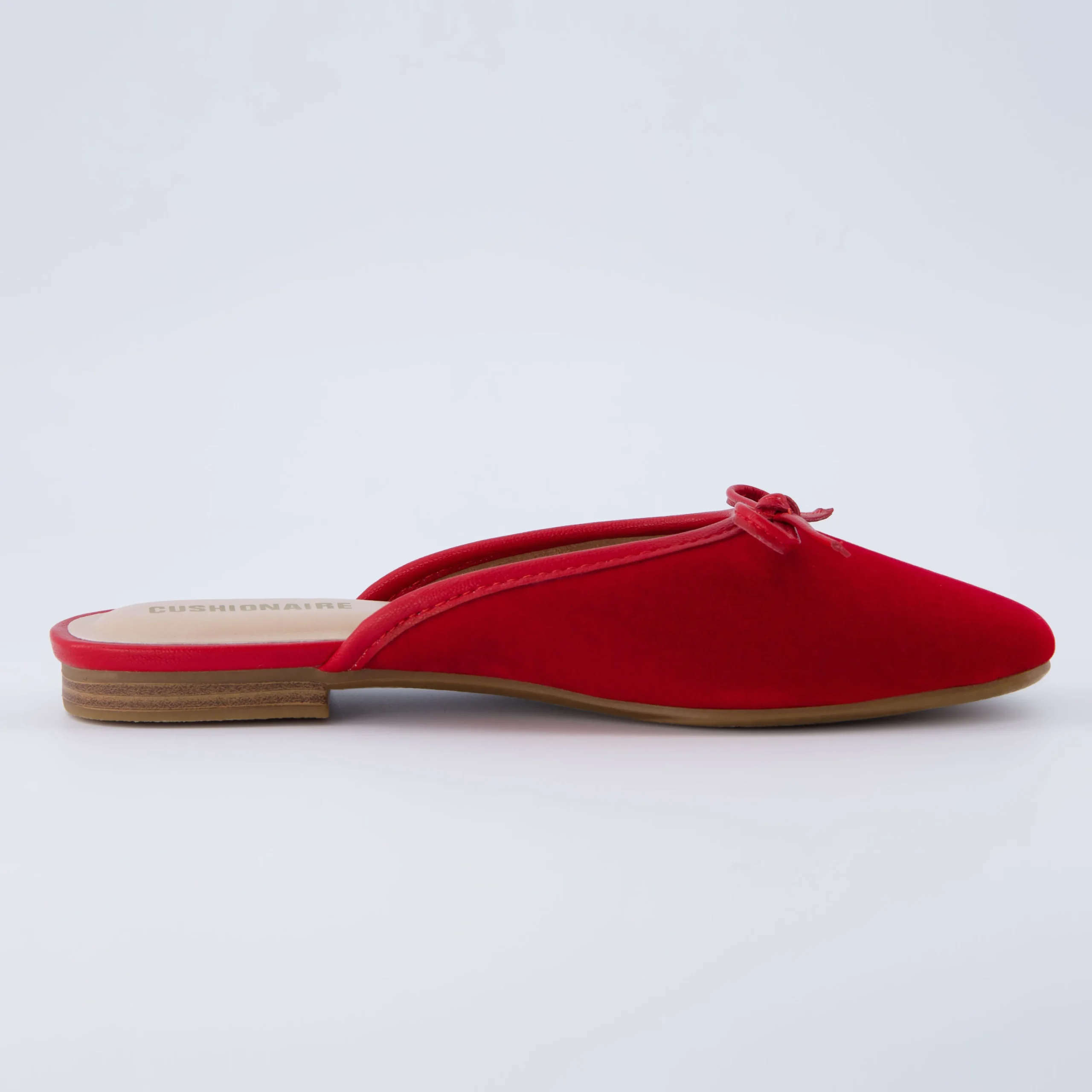 Clogs & Mules | Casuals>Cushionaire Jade Velvet Ballet Mule
