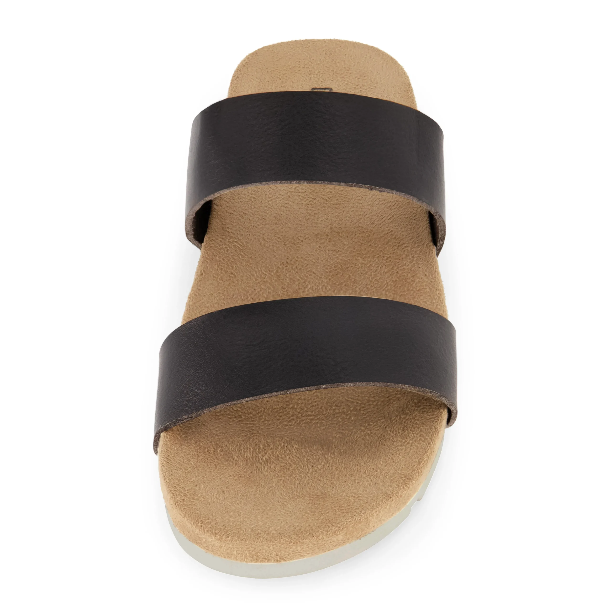 Slide Sandals | Footbed Sandals>Cushionaire Jaimy Two Band Footbed Sandal