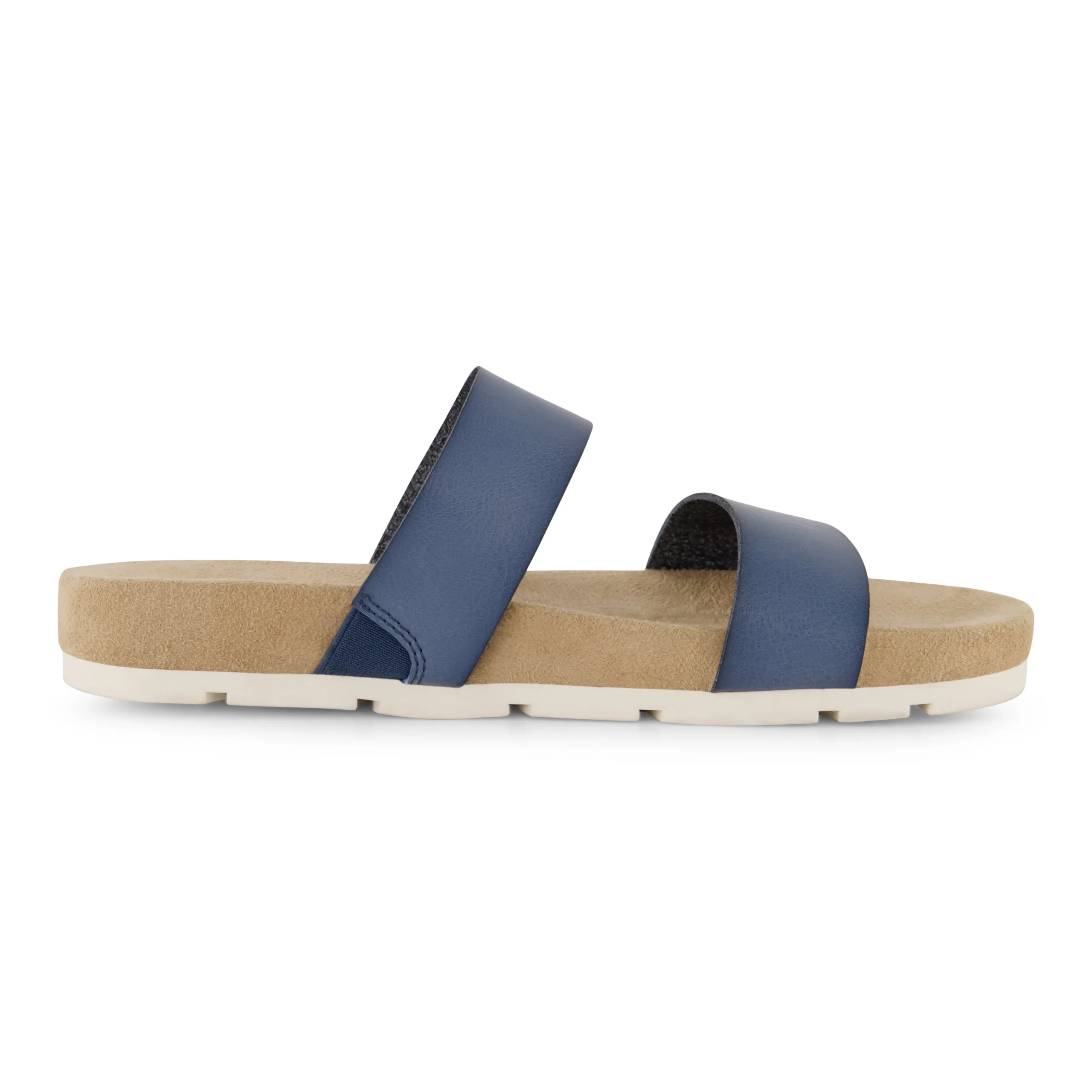 Slide Sandals | Footbed Sandals>Cushionaire Jaimy Two Band Footbed Sandal