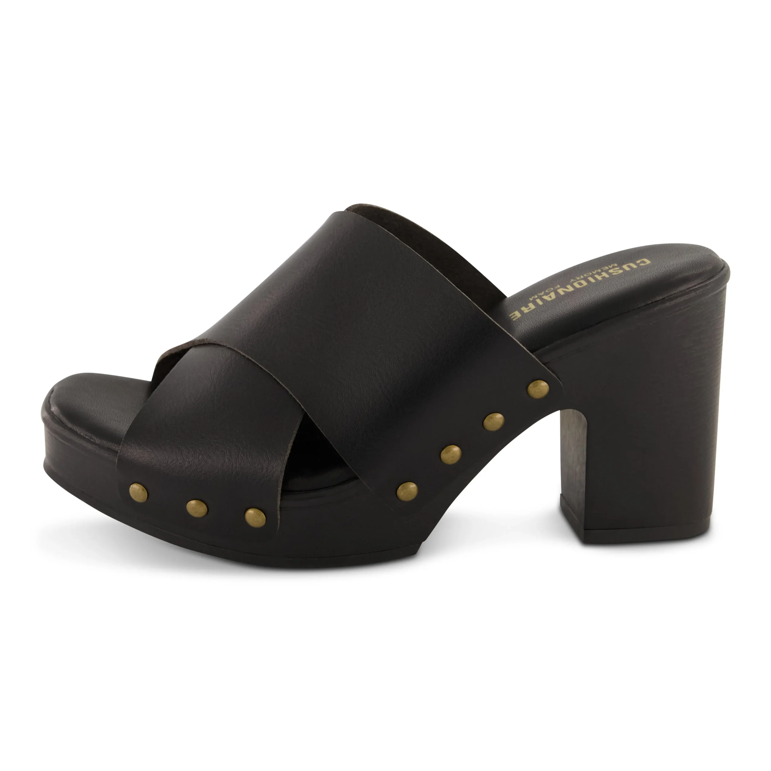Clogs & Mules>Cushionaire Kamari Studded Cross Band Clog
