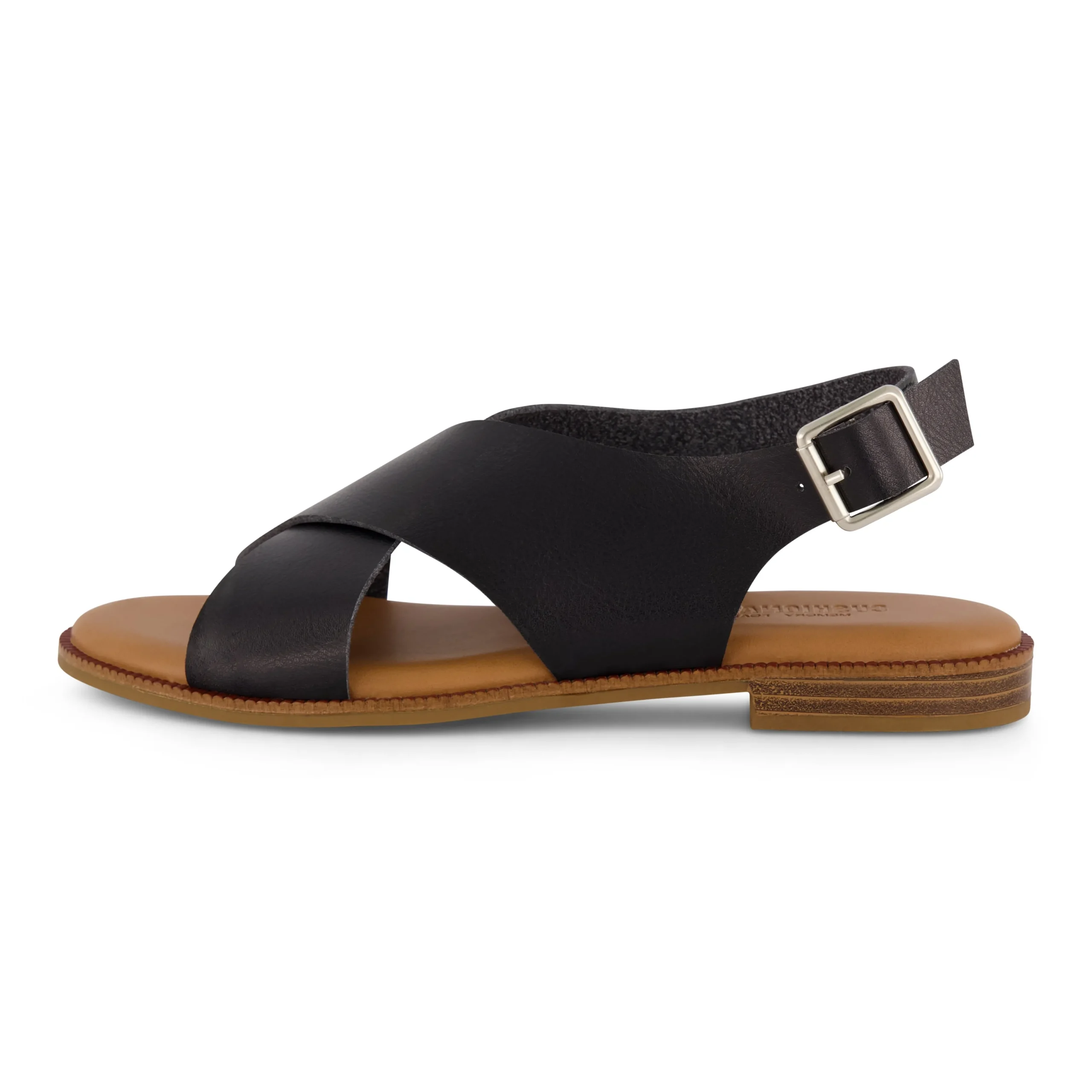 Flat Sandals>Cushionaire Lake Cross Band Sandal