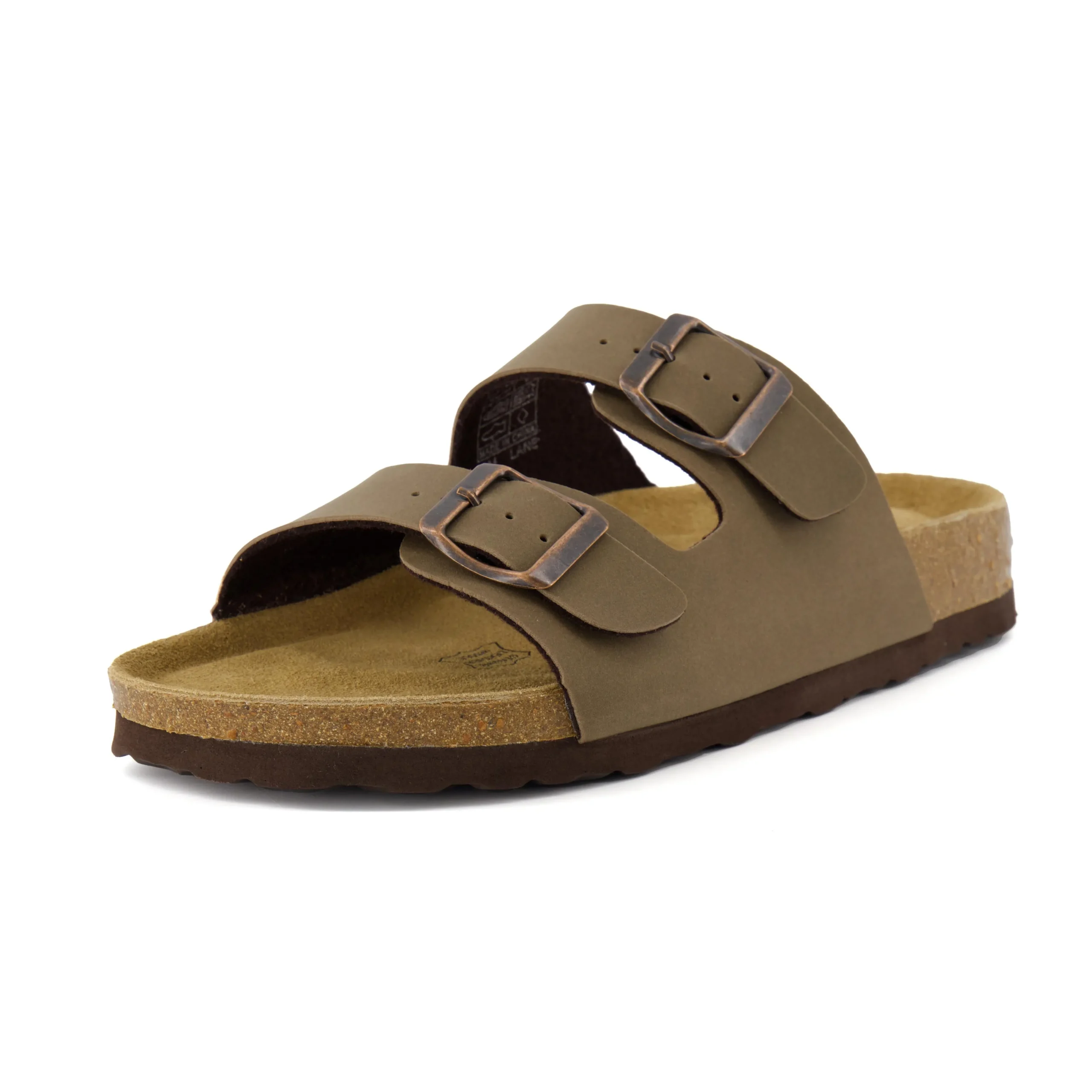 Slide Sandals | Footbed Sandals>Cushionaire Lane Cork Footbed Sandal