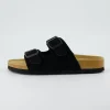 Slide Sandals | Footbed Sandals>Cushionaire Lane Cork Footbed Sandal Suedes