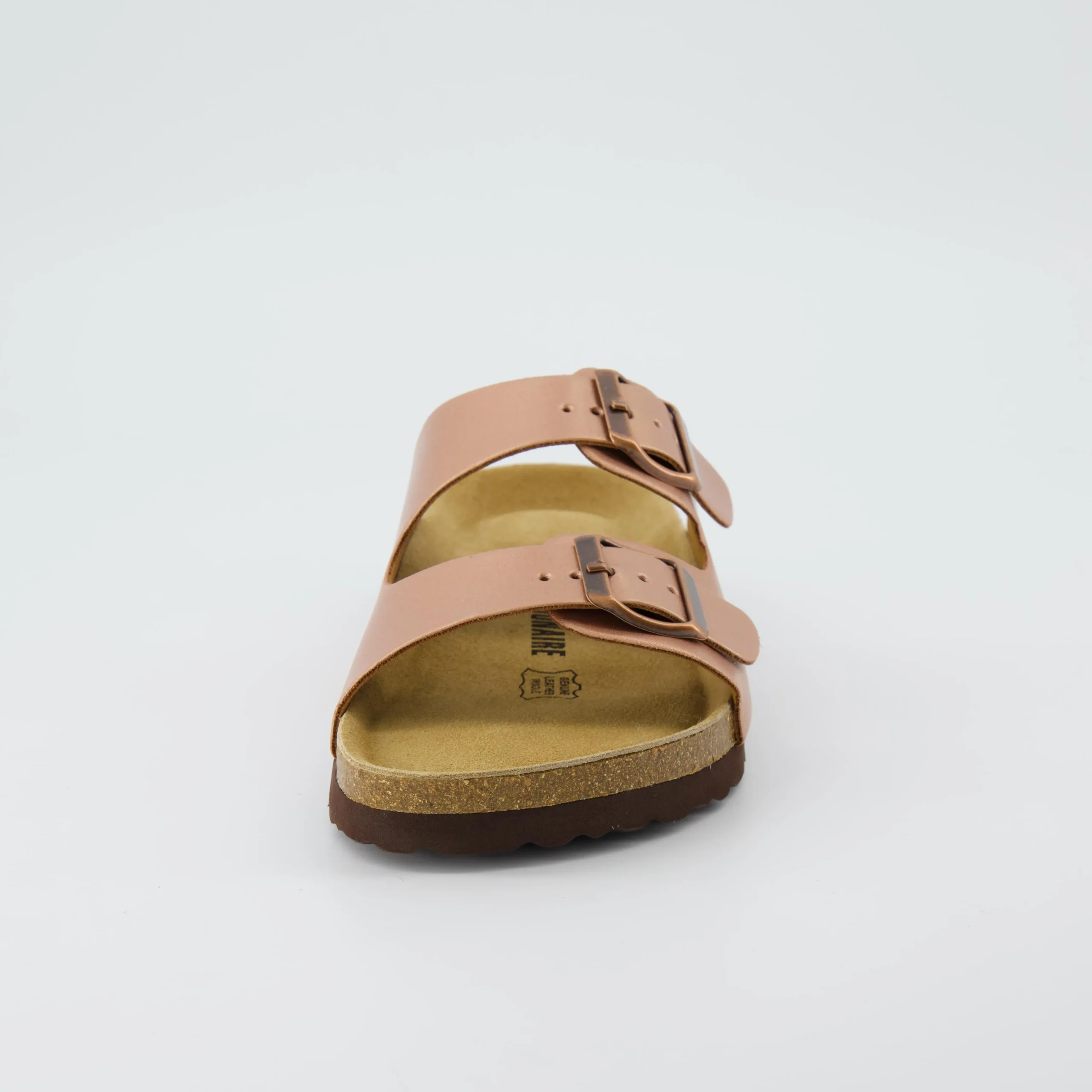 Slide Sandals | Footbed Sandals>Cushionaire Lane Cork Footbed Sandal Metallics