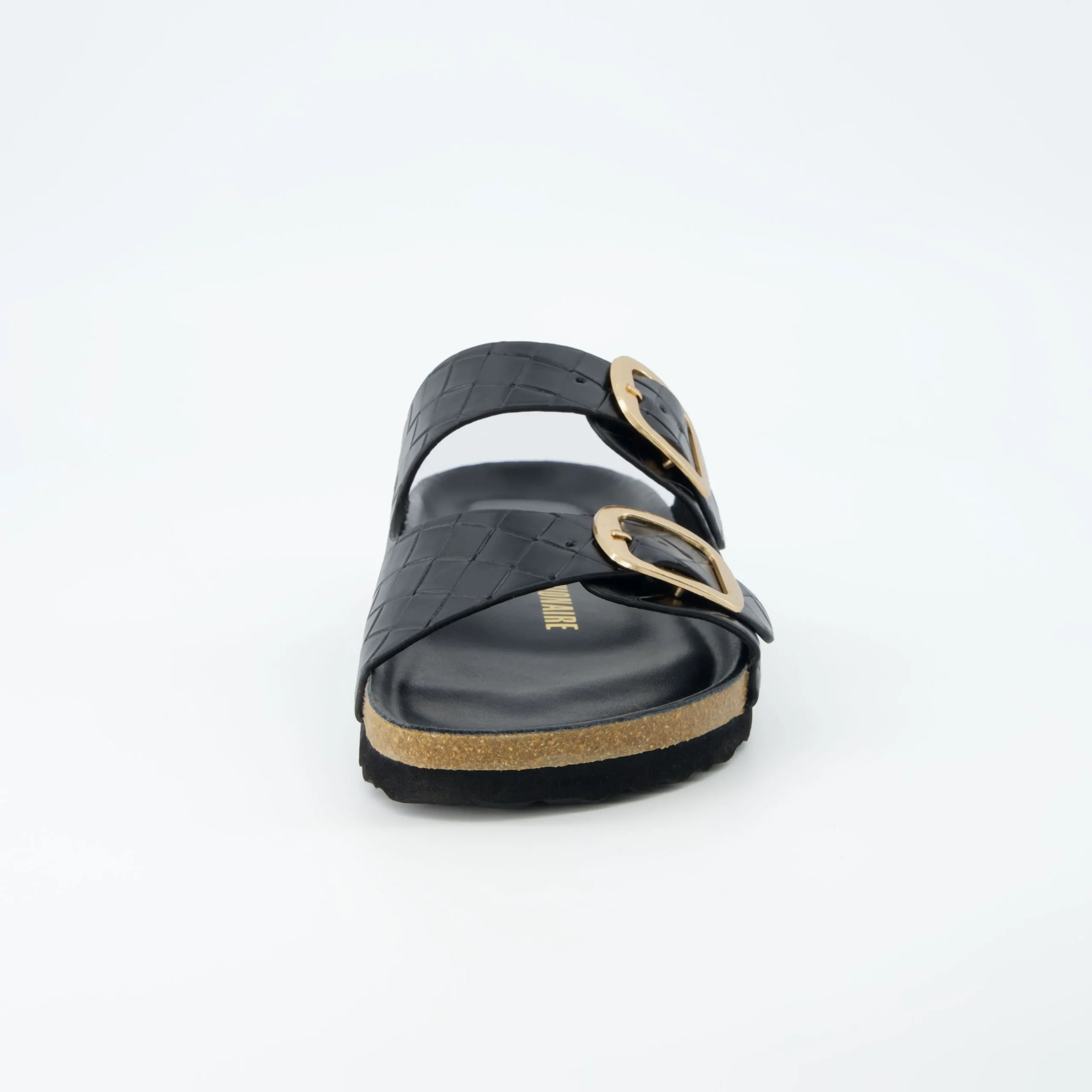 Slide Sandals | Footbed Sandals>Cushionaire Lang Woven Cork Footbed Sandal