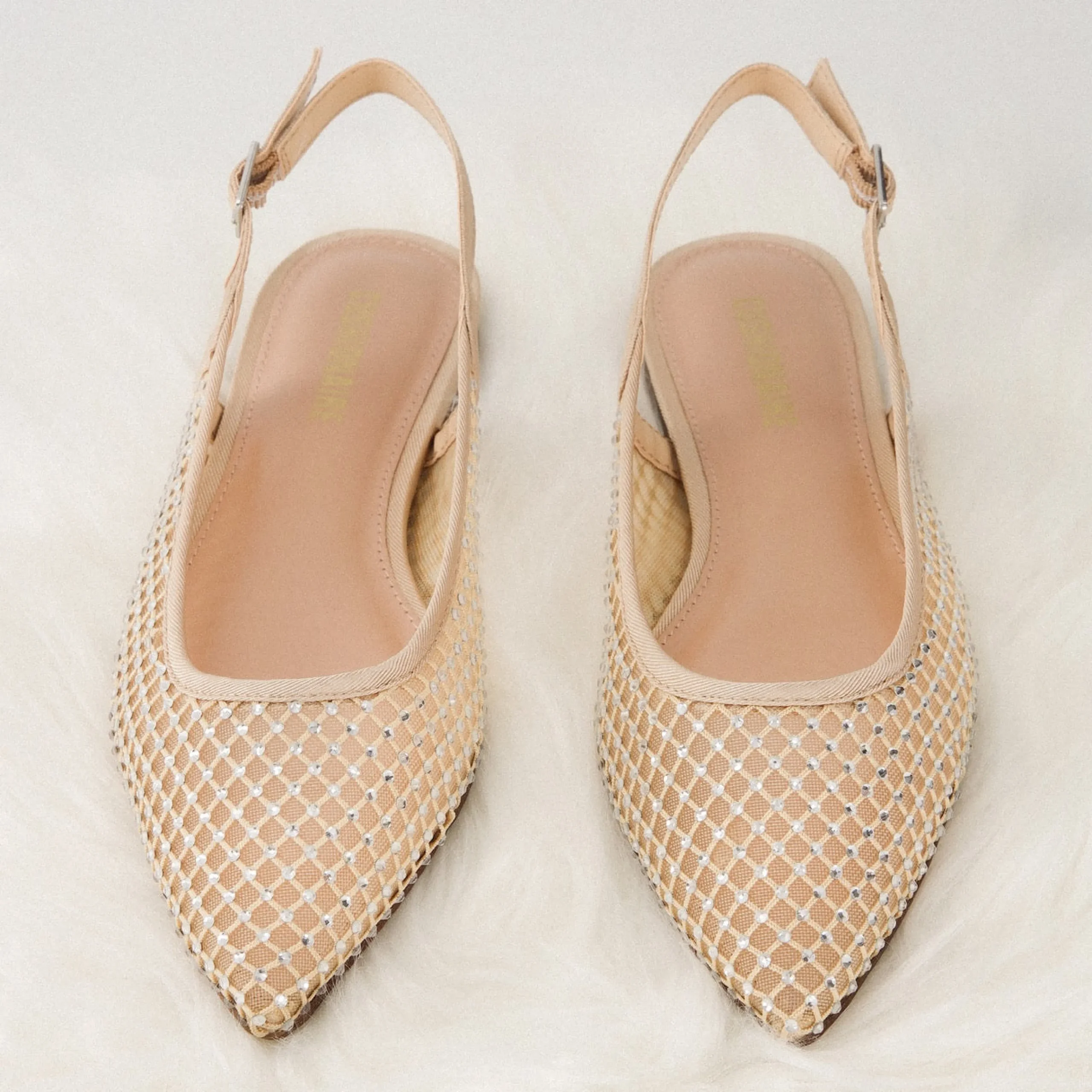 Casuals>Cushionaire Lark Mesh Slingback Flat
