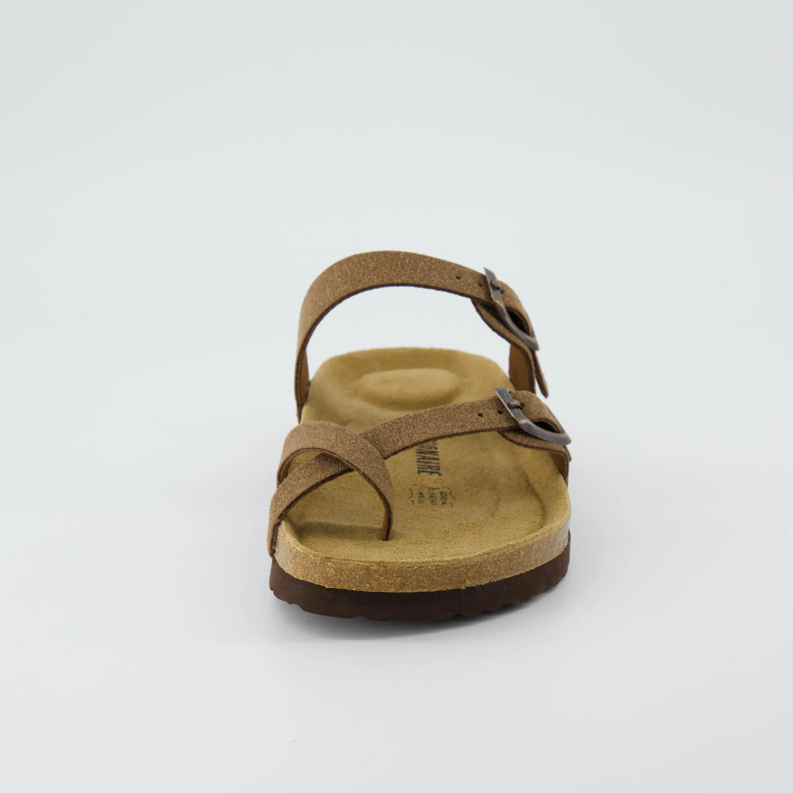 Slide Sandals | Footbed Sandals>Cushionaire Luna Cork Footbed Sandal Suedes