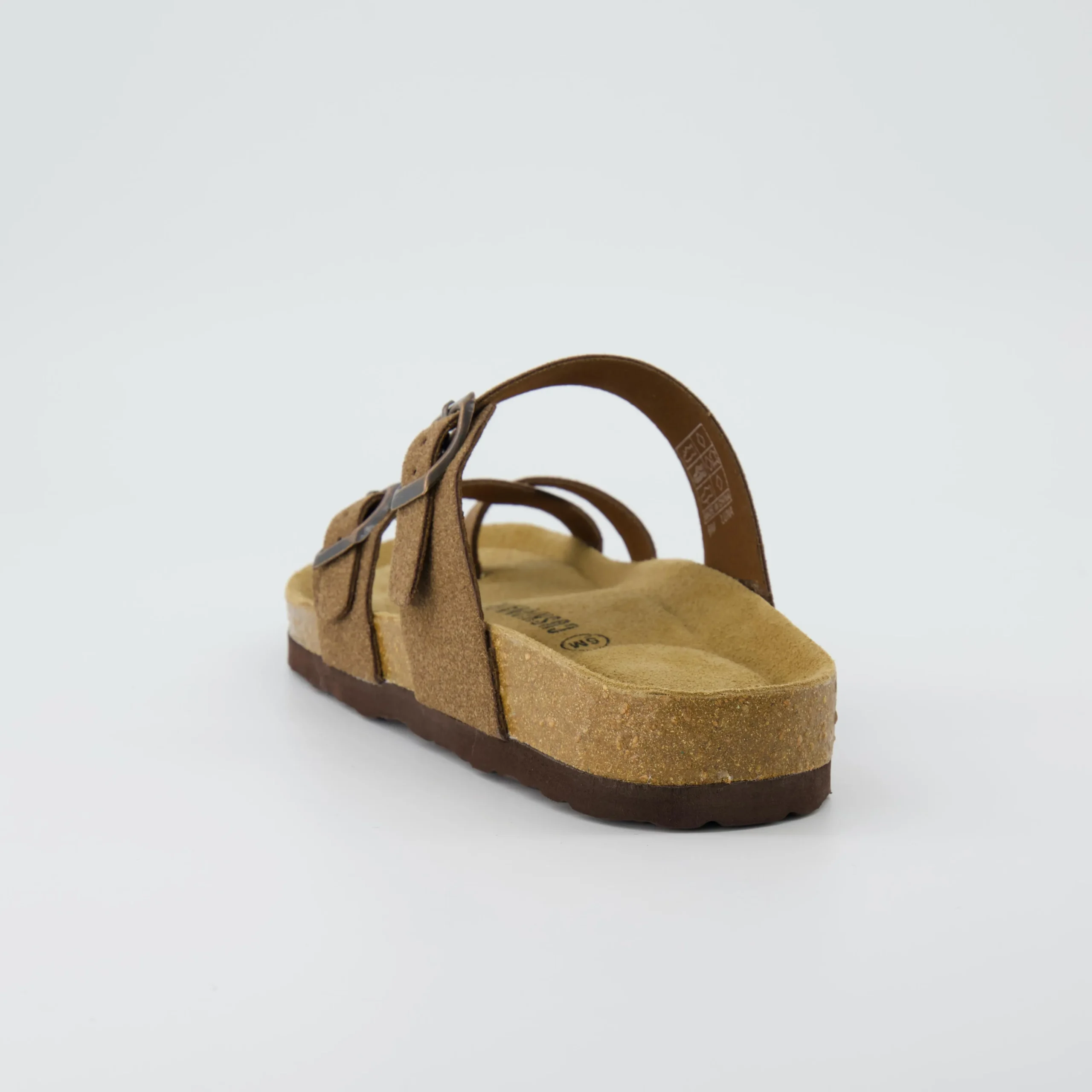 Slide Sandals | Footbed Sandals>Cushionaire Luna Cork Footbed Sandal Suedes