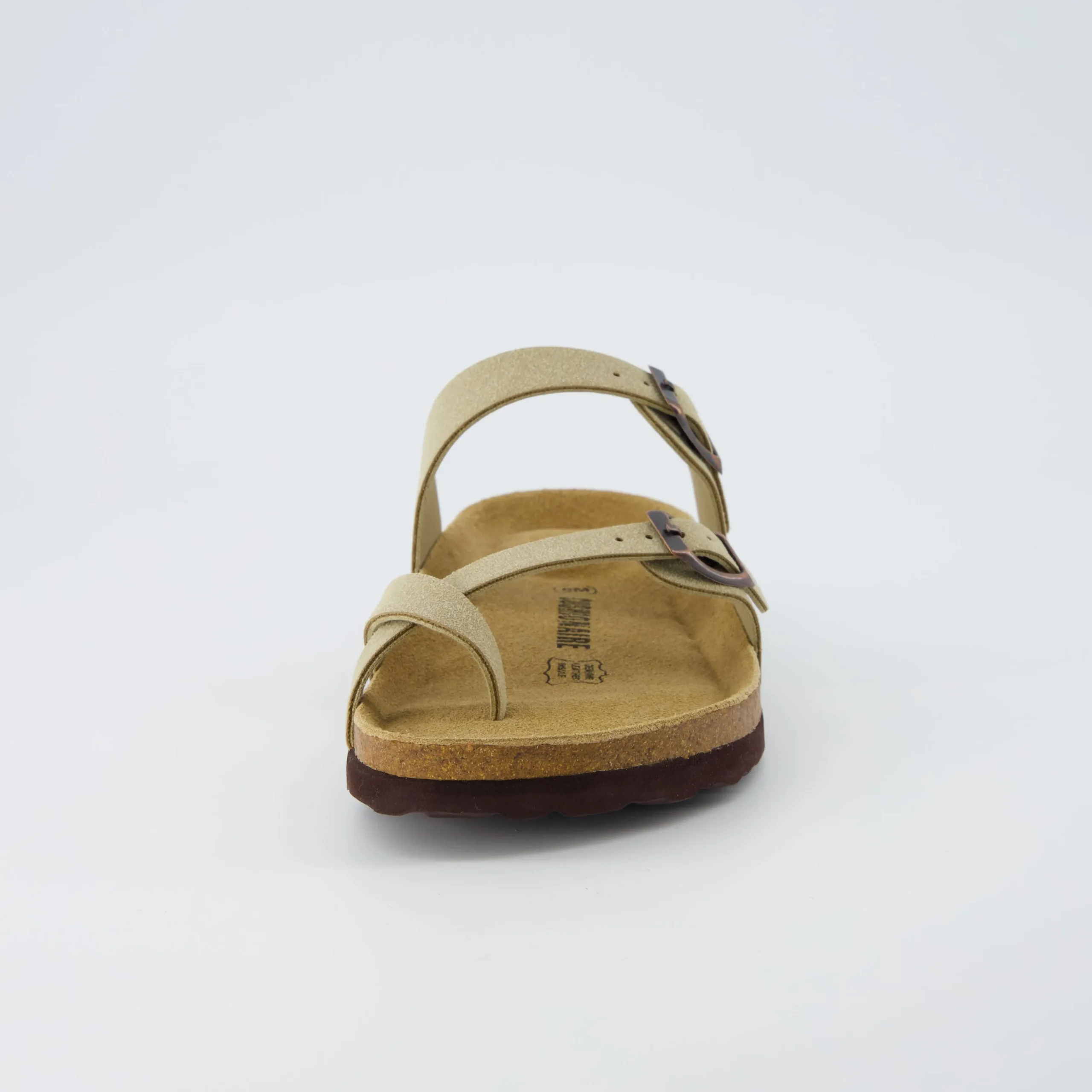 Slide Sandals | Footbed Sandals>Cushionaire Luna Cork Footbed Sandal Suedes