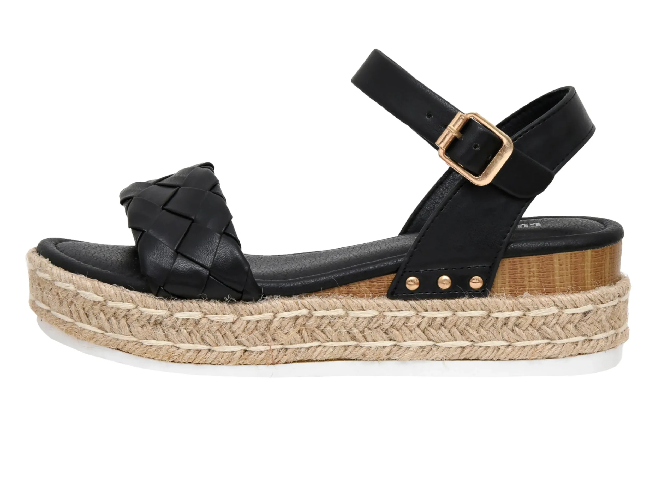 Platform Sandals>Cushionaire Mae Woven Espadrille Wedge Sandal
