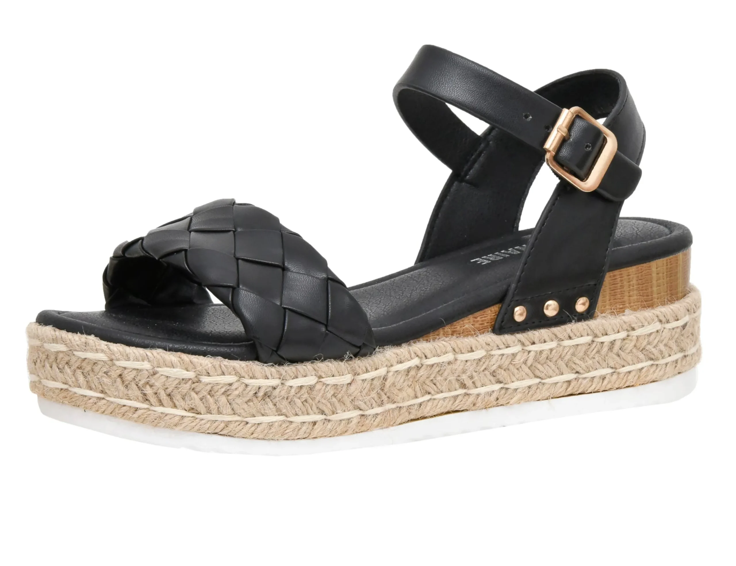 Platform Sandals>Cushionaire Mae Woven Espadrille Wedge Sandal