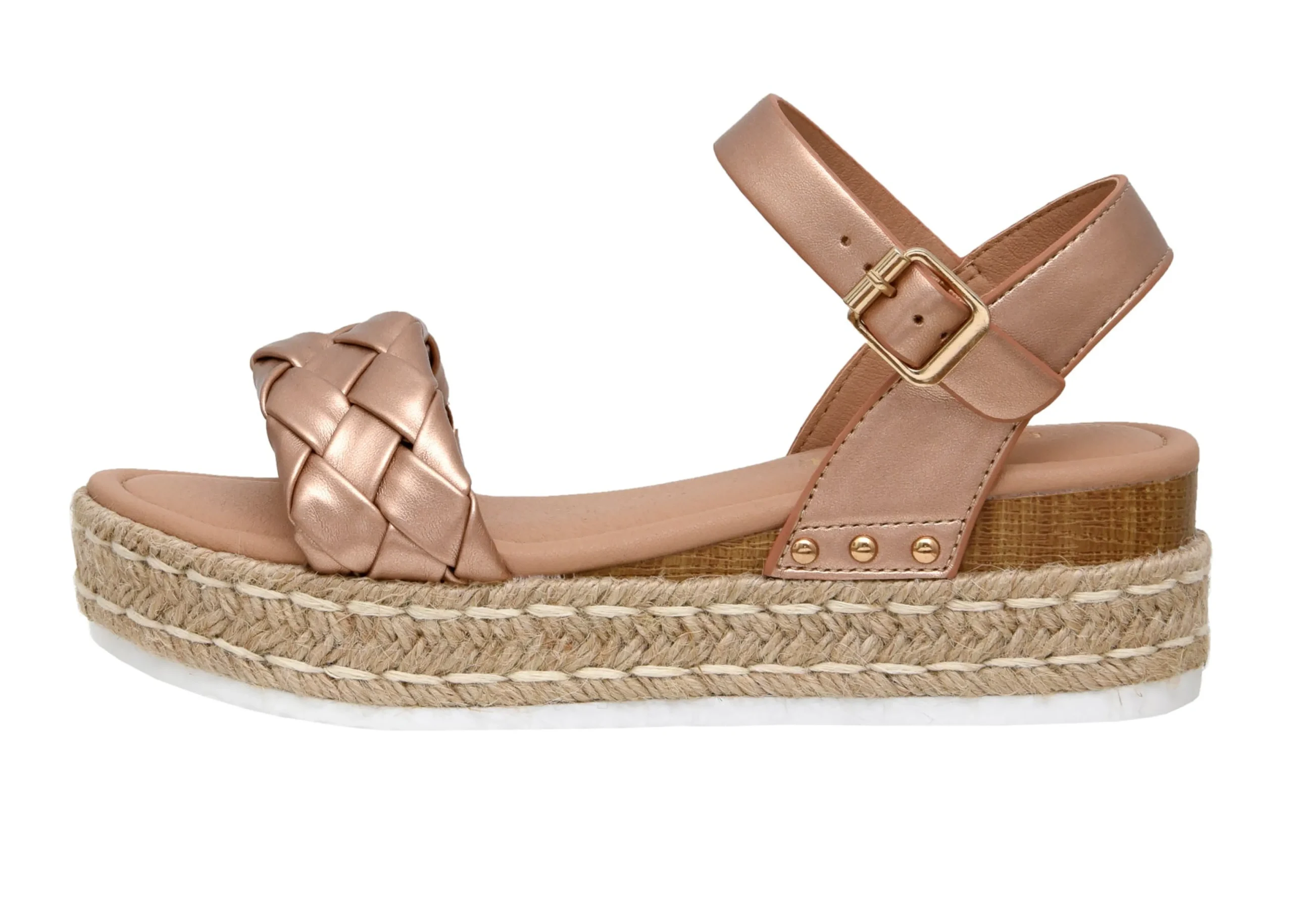 Platform Sandals>Cushionaire Mae Woven Espadrille Wedge Sandal