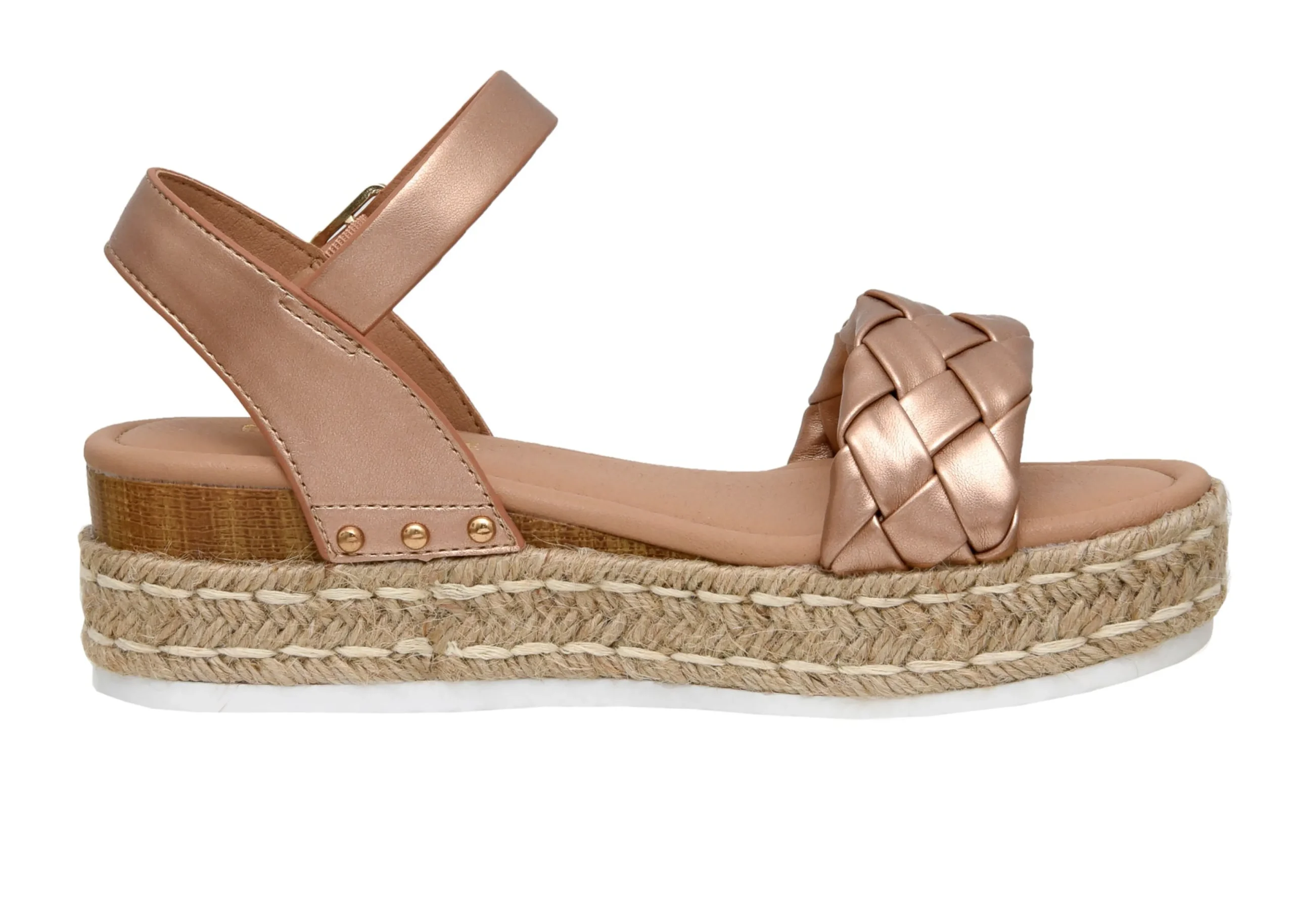 Platform Sandals>Cushionaire Mae Woven Espadrille Wedge Sandal