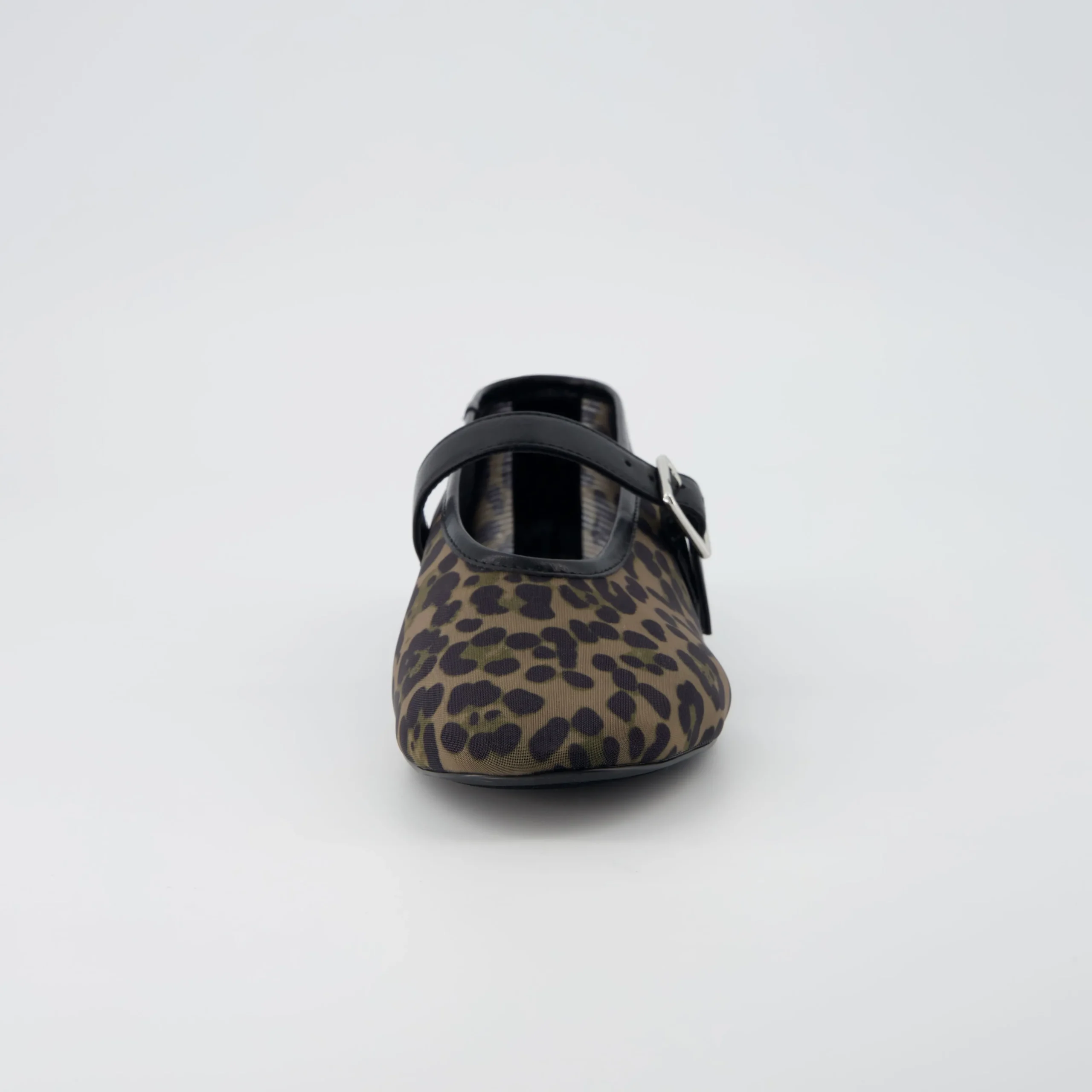 Mary Janes>Cushionaire Moma Leopard Print Mary Jane Flat Cheetah