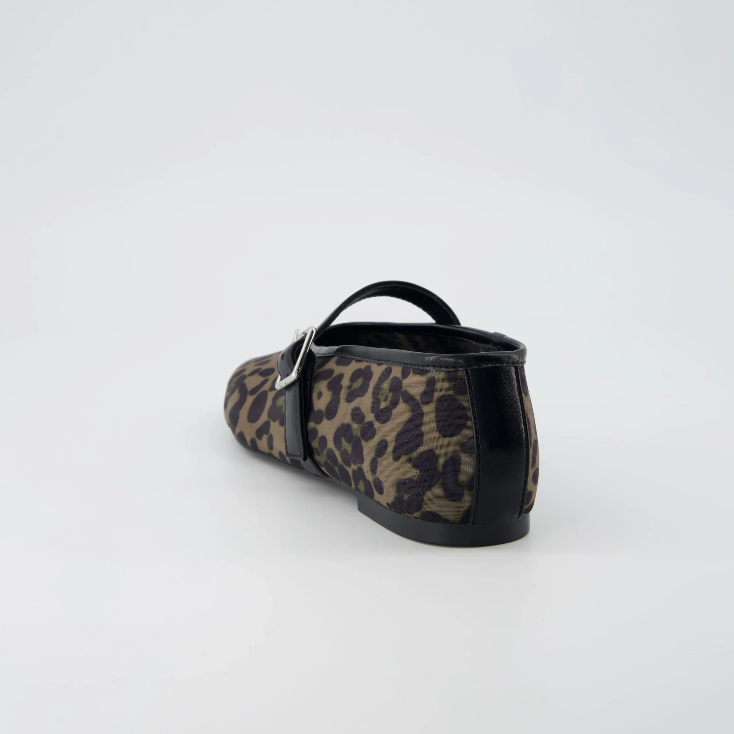 Mary Janes>Cushionaire Moma Leopard Print Mary Jane Flat Cheetah