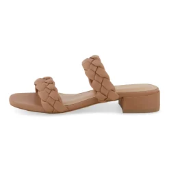 Flat Sandals | Dress Sandals>Cushionaire Nan Braided Two Band Dress Sandal