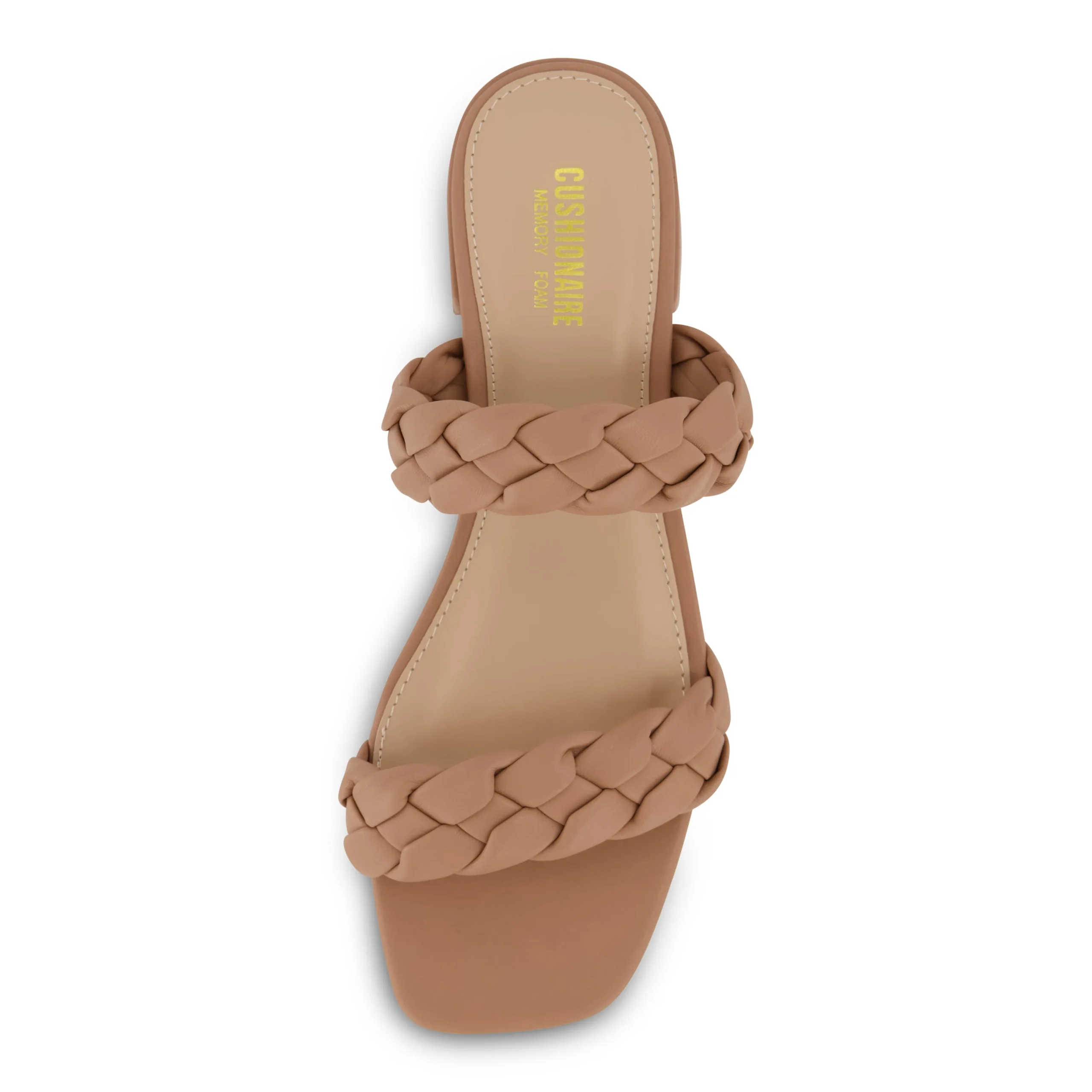 Flat Sandals | Dress Sandals>Cushionaire Nan Braided Two Band Dress Sandal