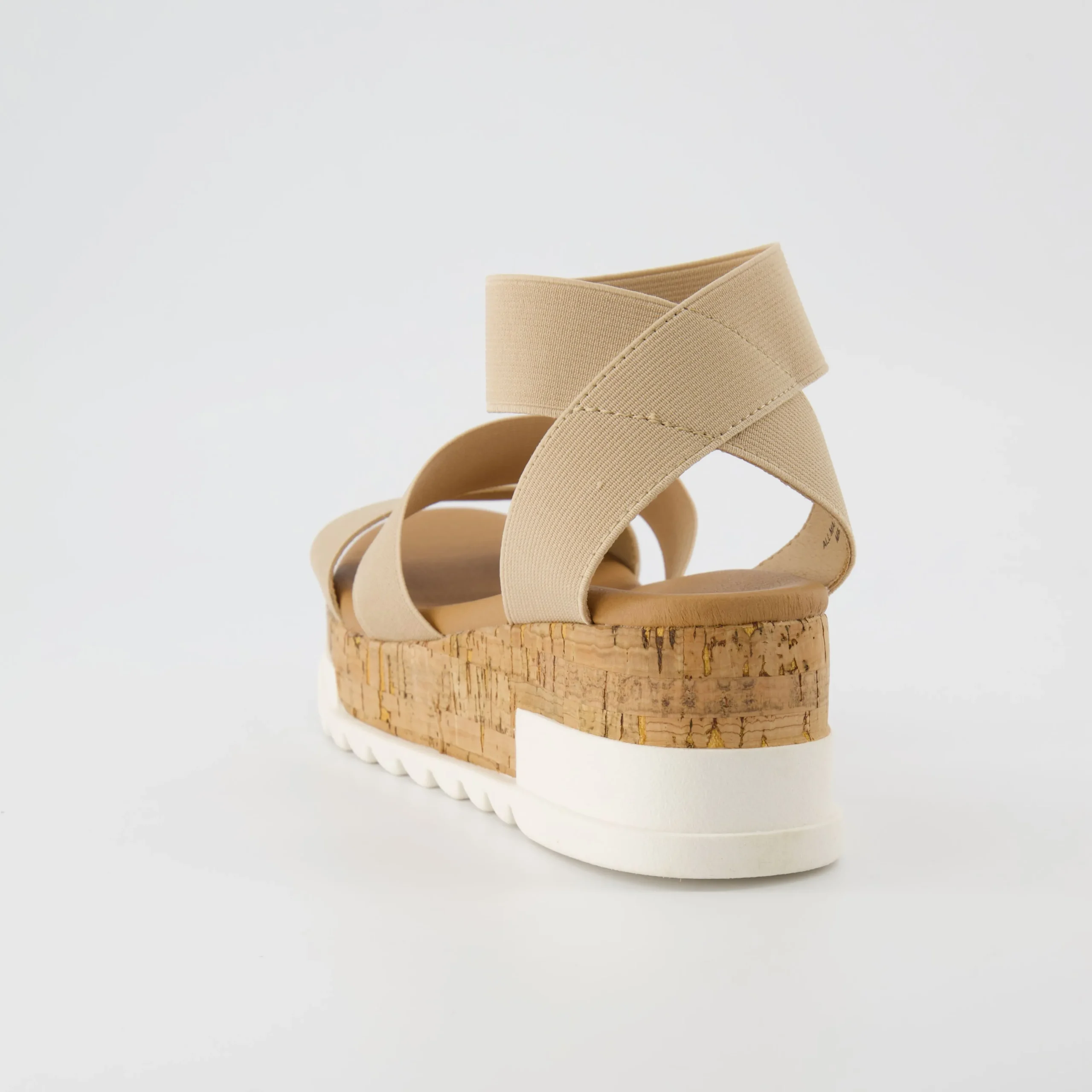 Platform Sandals>Cushionaire Naomi Stretch Cork Wedge Sandal