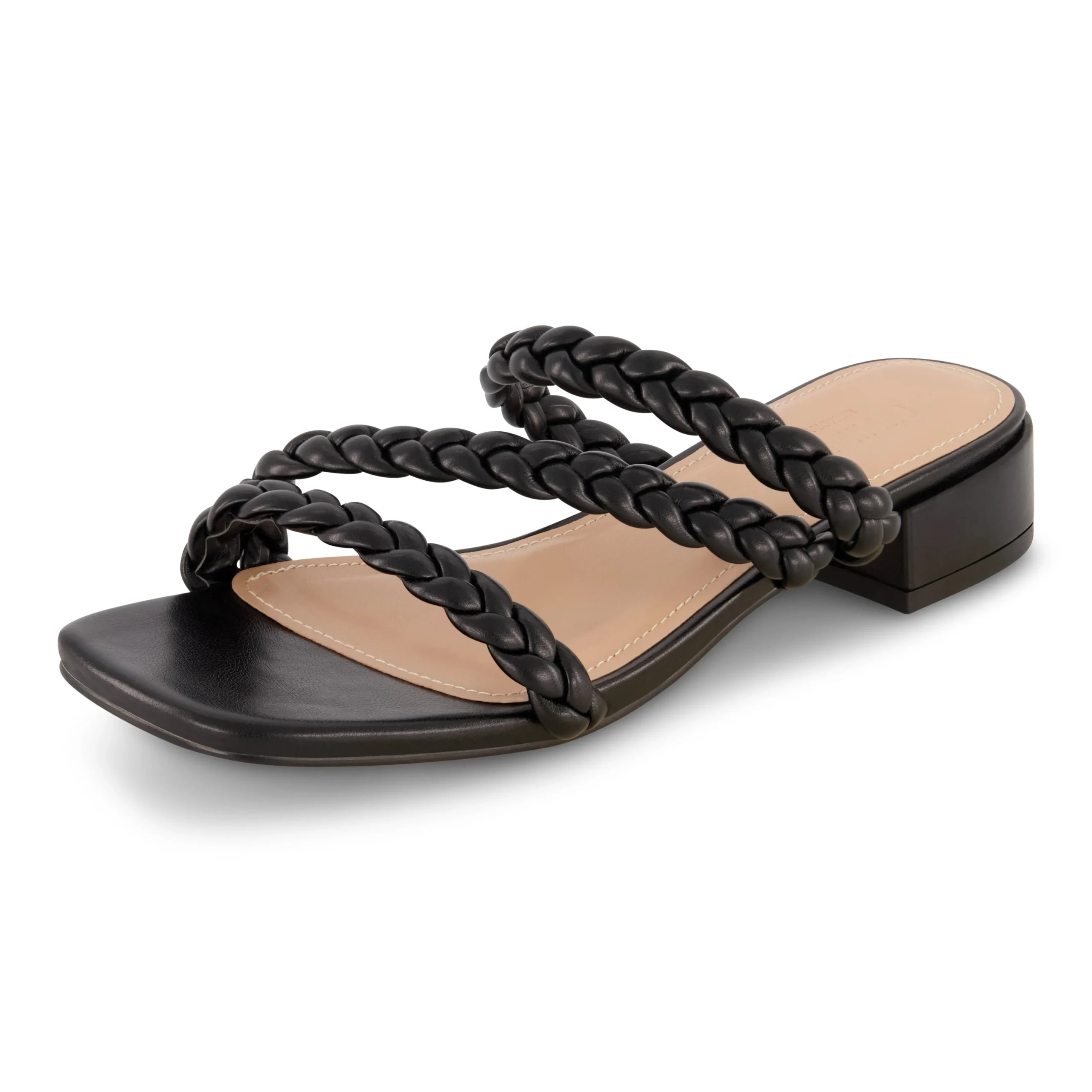 Flat Sandals | Dress Sandals>Cushionaire Newton Braided Block Heel Sandal
